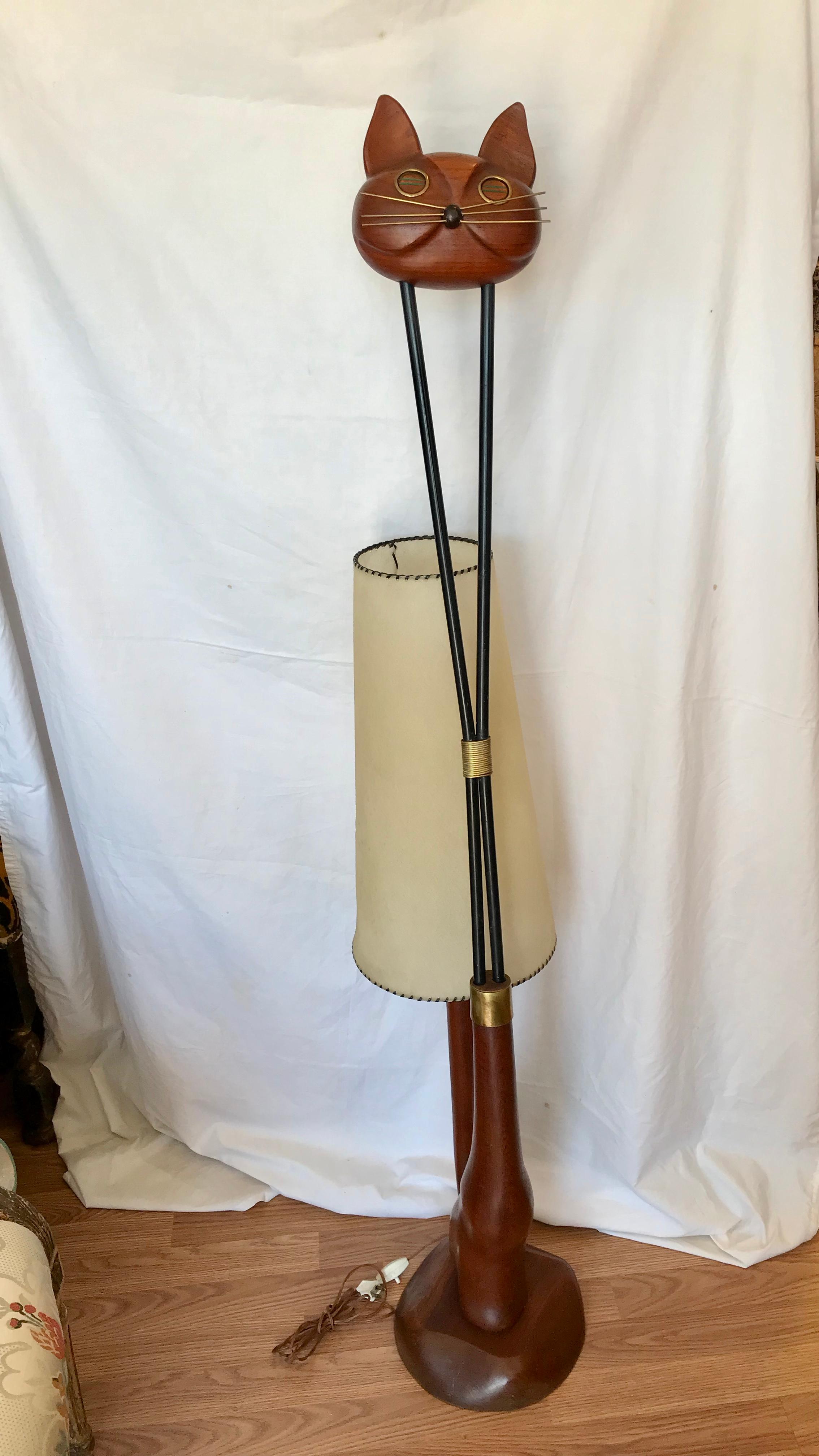 cat floor lamp