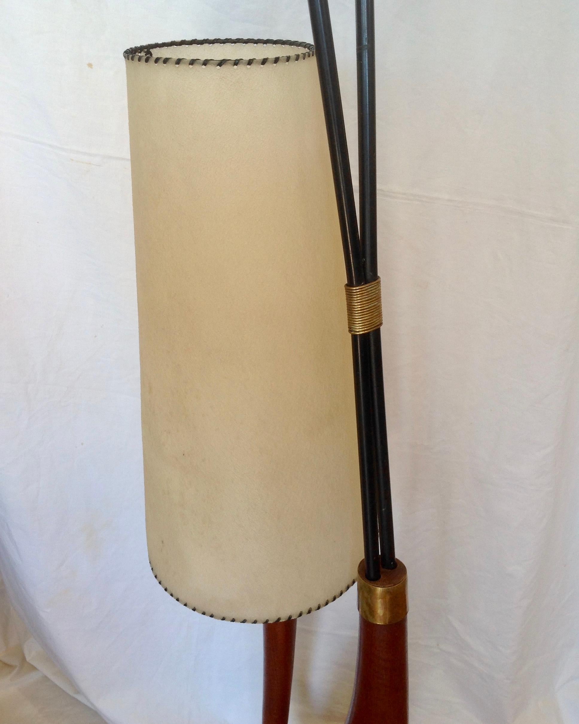 Mid-Century Modern Midcentury Italian Cat Motif Floor Lamp