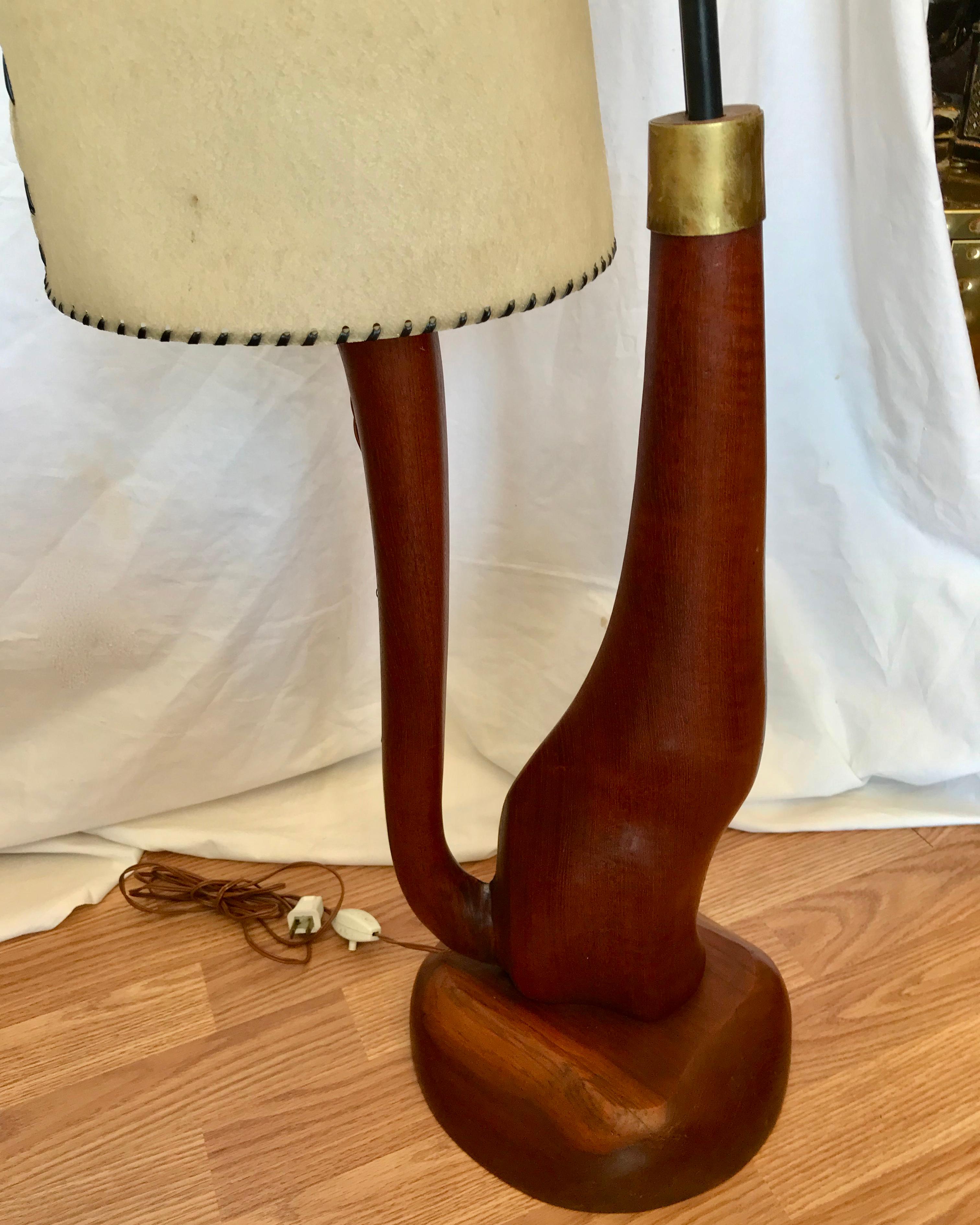 Brass Midcentury Italian Cat Motif Floor Lamp