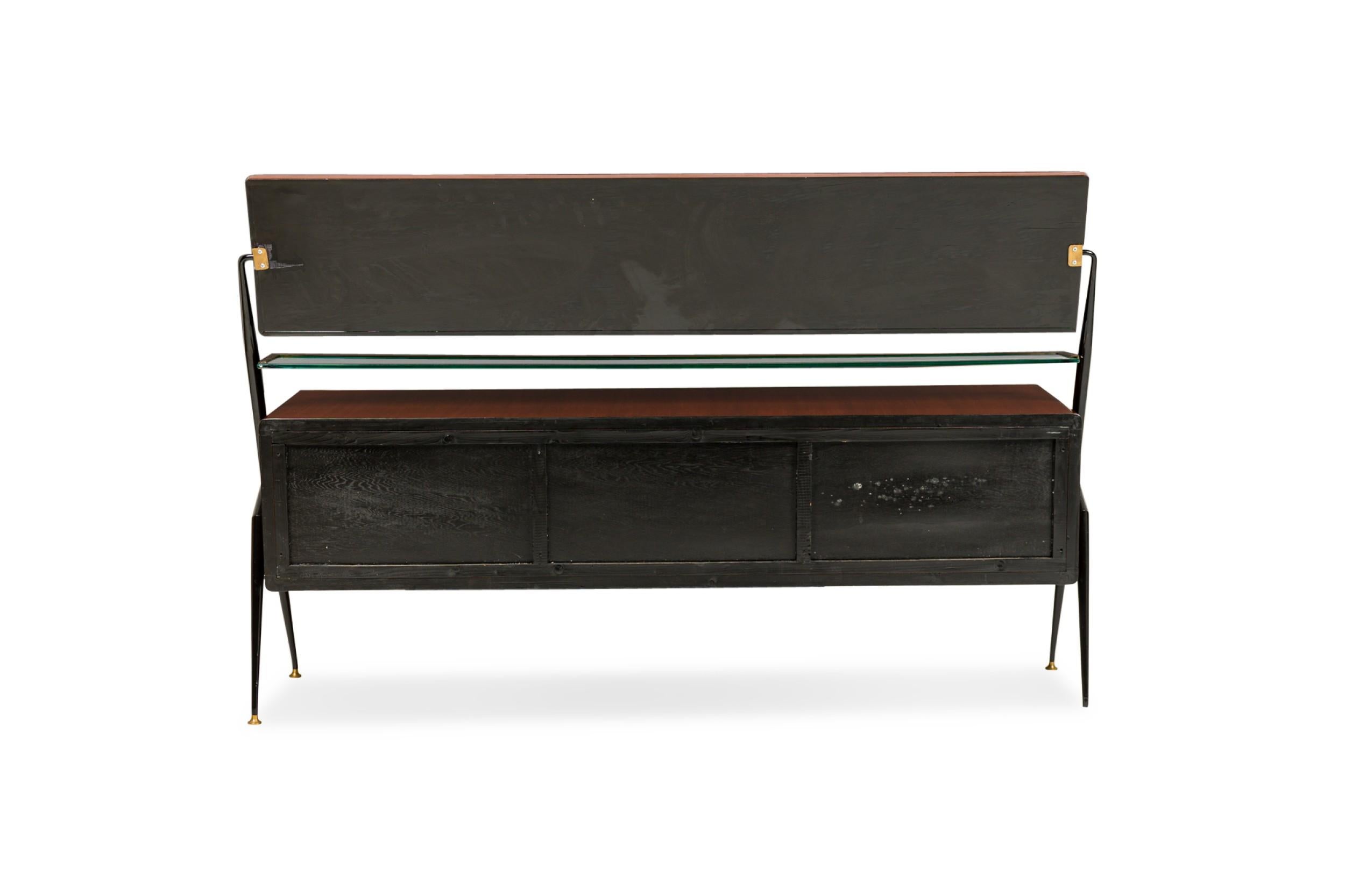 Mid-Century Italian Cavatorta Mahogany Chest with Swivel Mirror In Good Condition In Queens, NY