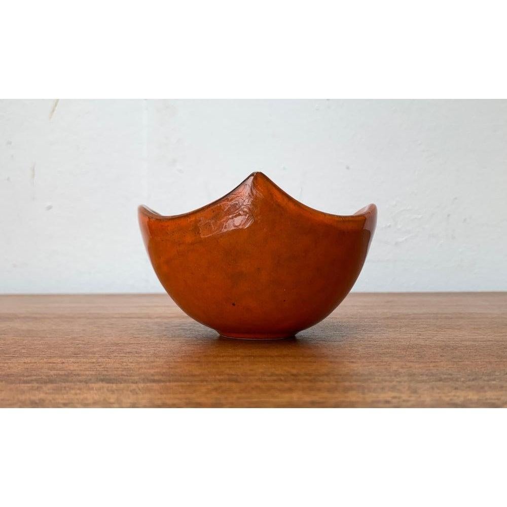 Ciotola in ceramica italiana di metà secolo con design a foglie, anni '60 in vendita 5