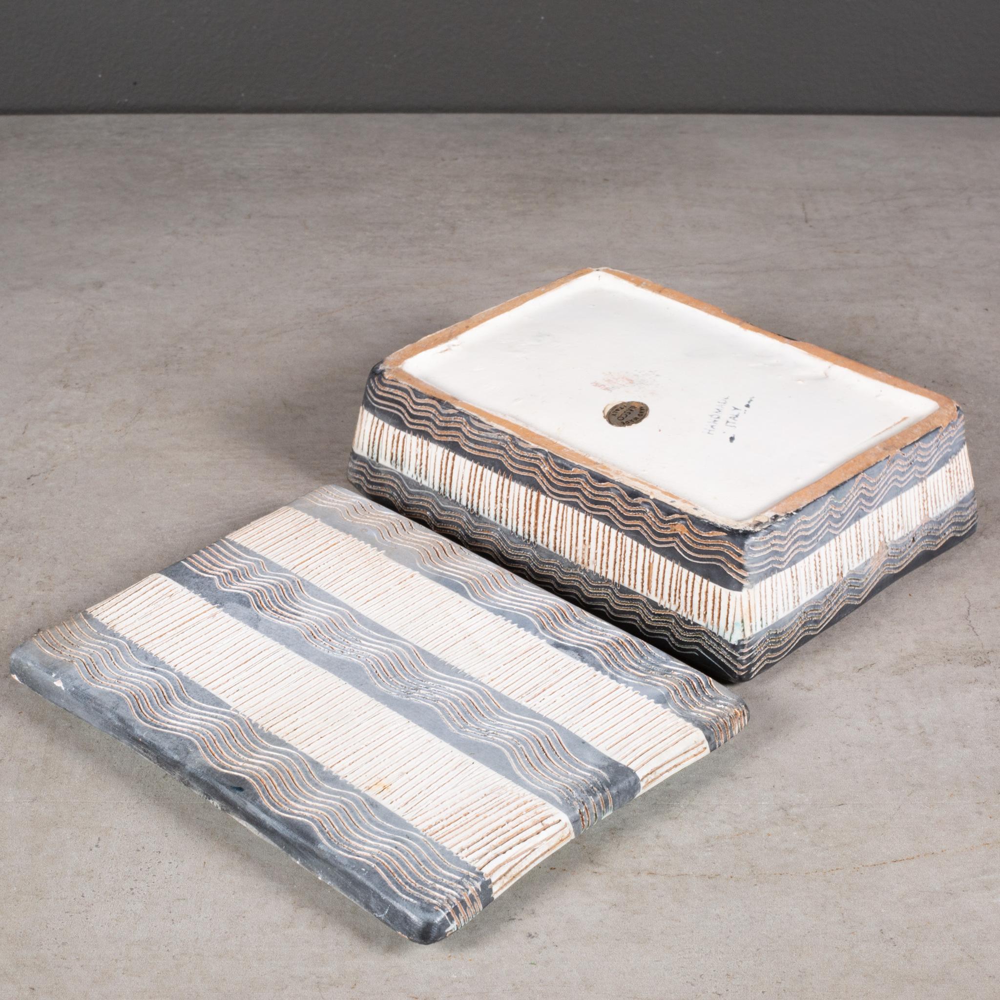 Mid-century Italian Ceramic Box c.1960 2