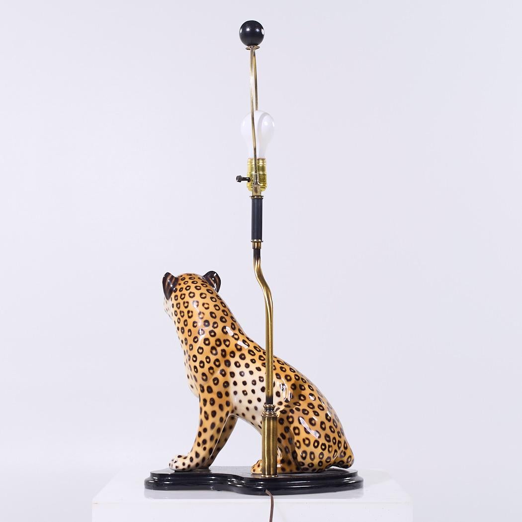 Fin du 20e siècle Lampe léopard italienne du milieu du siècle dernier en vente