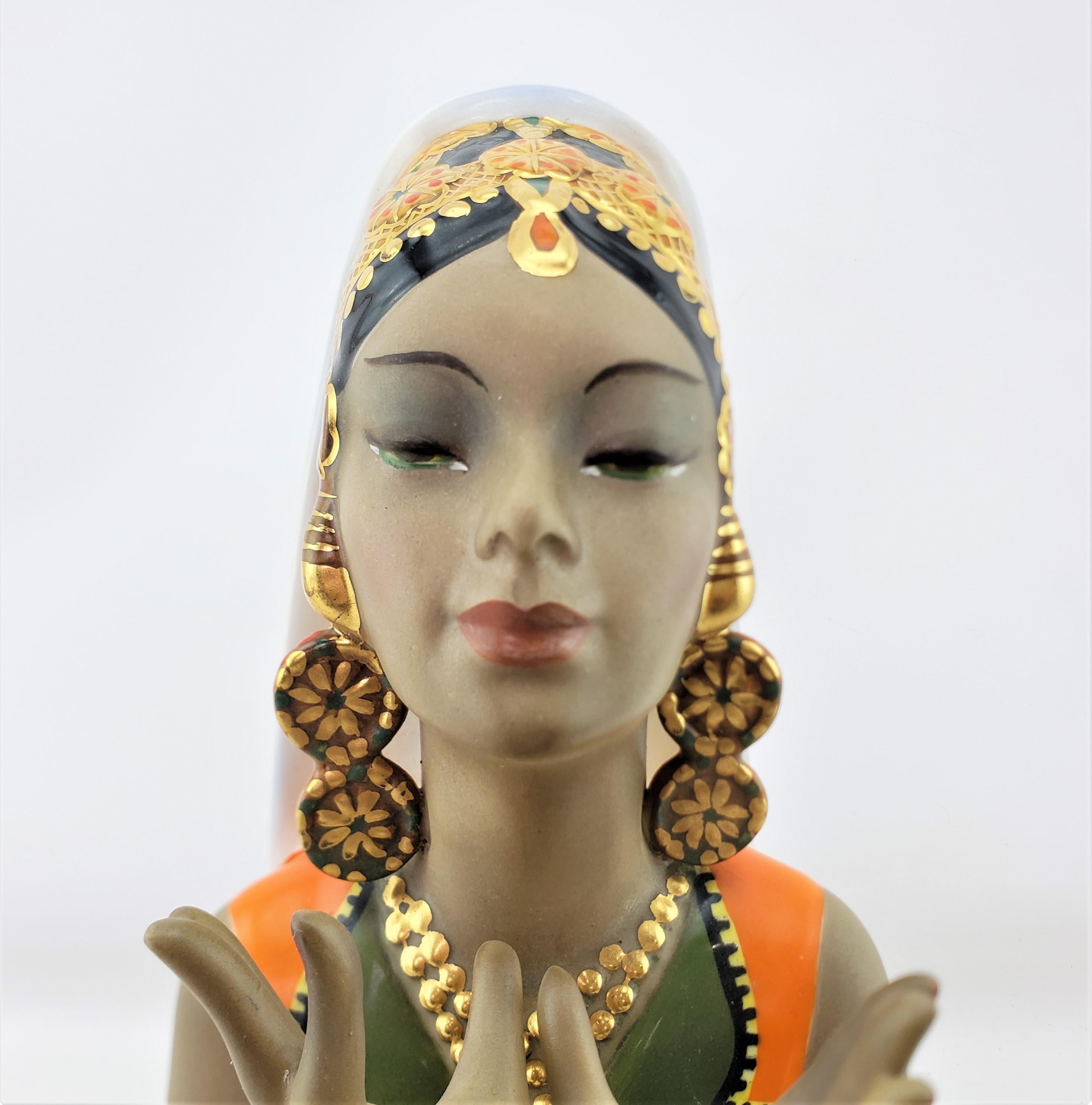 Mid Century Italian Ceramic Marchio Depositato Thai Dancer 