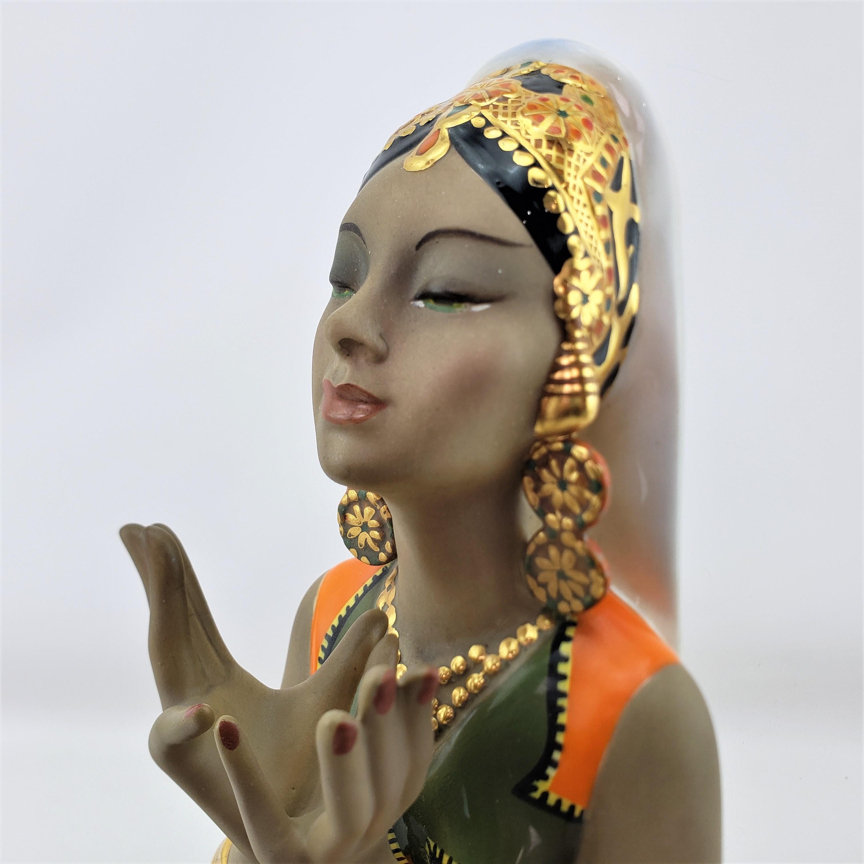 Sculpture «ray » de danseuse thaïlandaise Marchio Depositato, en céramique italienne du milieu du siècle dernier en vente 5