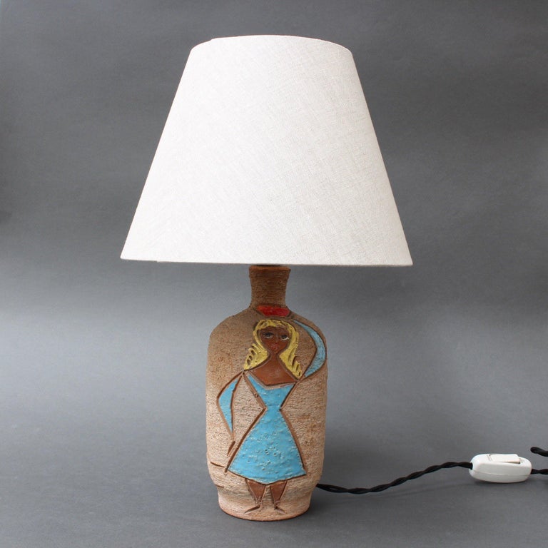 Mid-Century Italian Ceramic Table Lamp by Fratelli ...