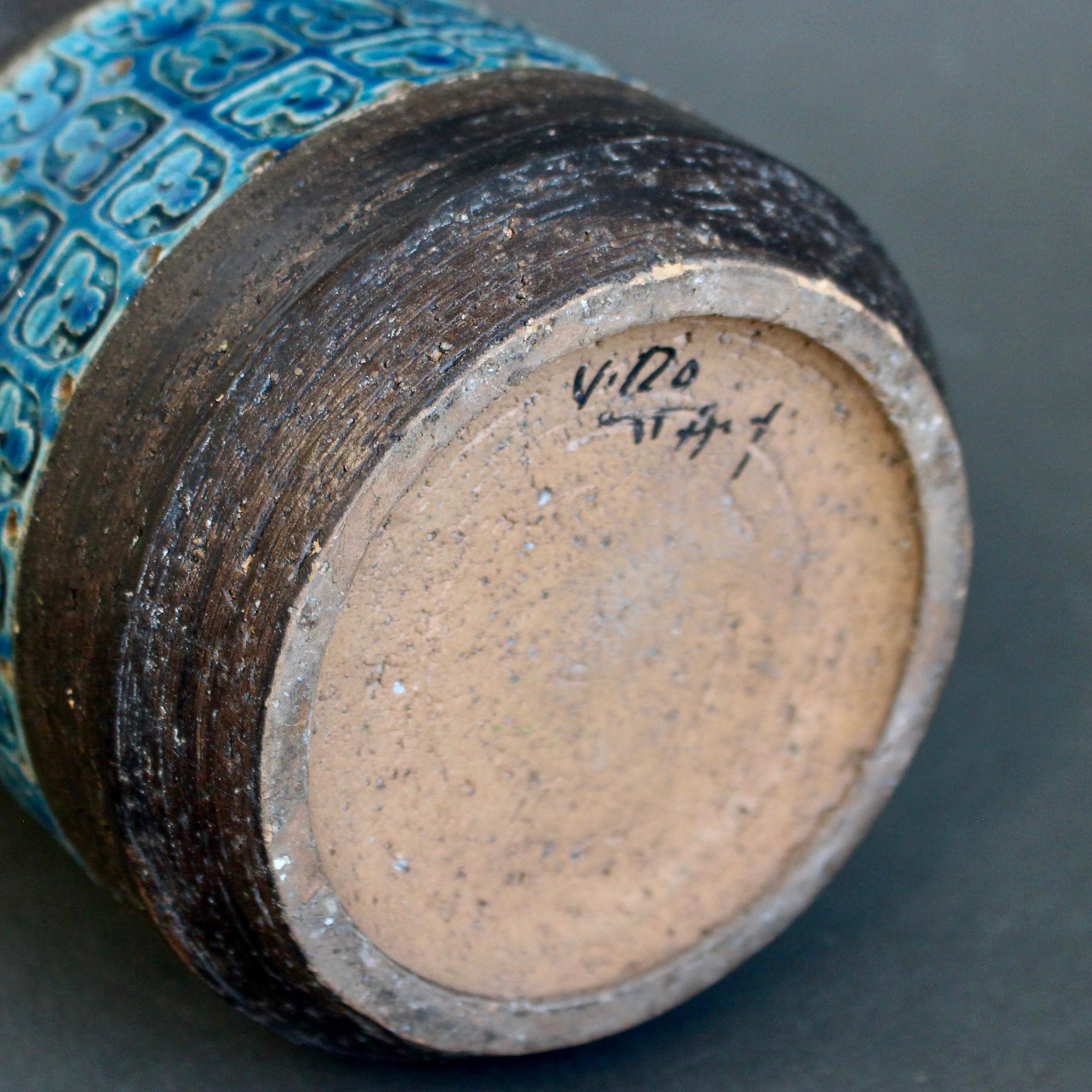 Jarrón de cerámica italiana de mediados de siglo Trifoglio Range de Aldo Londi para Bitossi, 1964 en venta 9