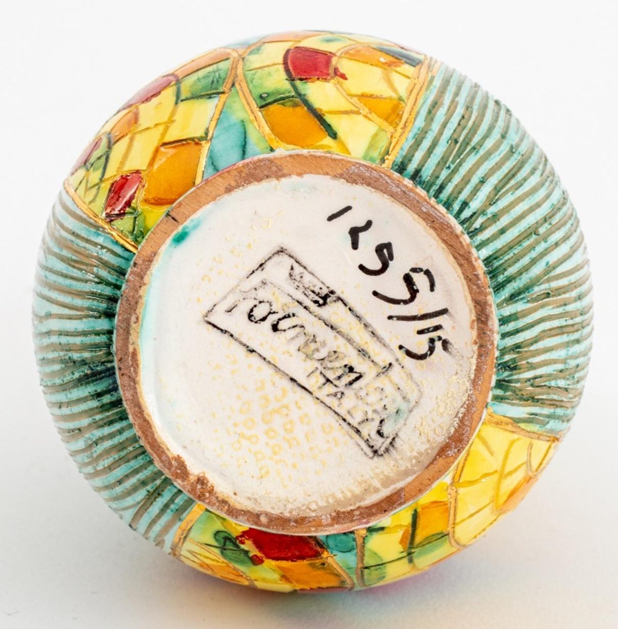 Milieu du XXe siècle Vase en céramique italien du milieu du siècle, années 1960 en vente
