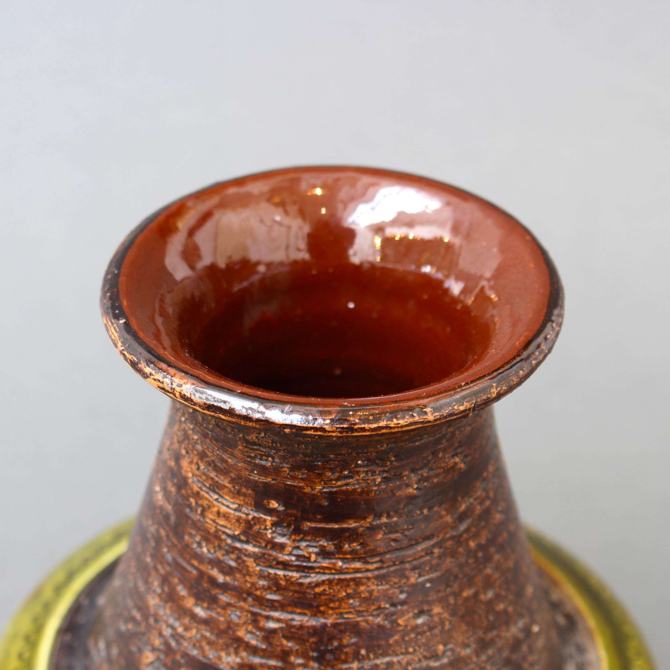 Italienische Keramikvase aus der Mitte des Jahrhunderts von Aldo Londi für Bitossi – „Arabesque“  im Angebot 6