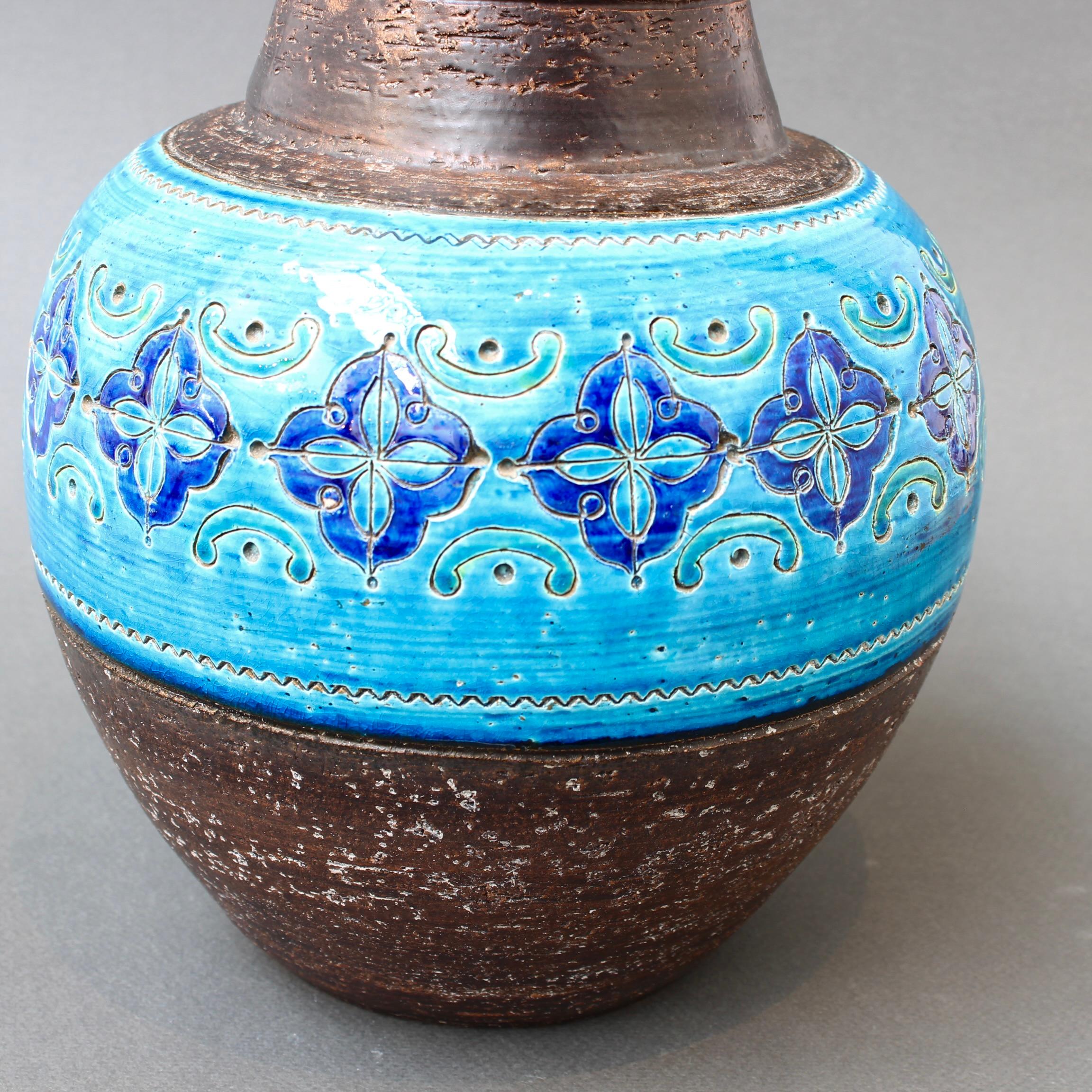 Italienische Keramikvase aus der Mitte des Jahrhunderts von Aldo Londi für Bitossi – „Arabesque“  im Angebot 7