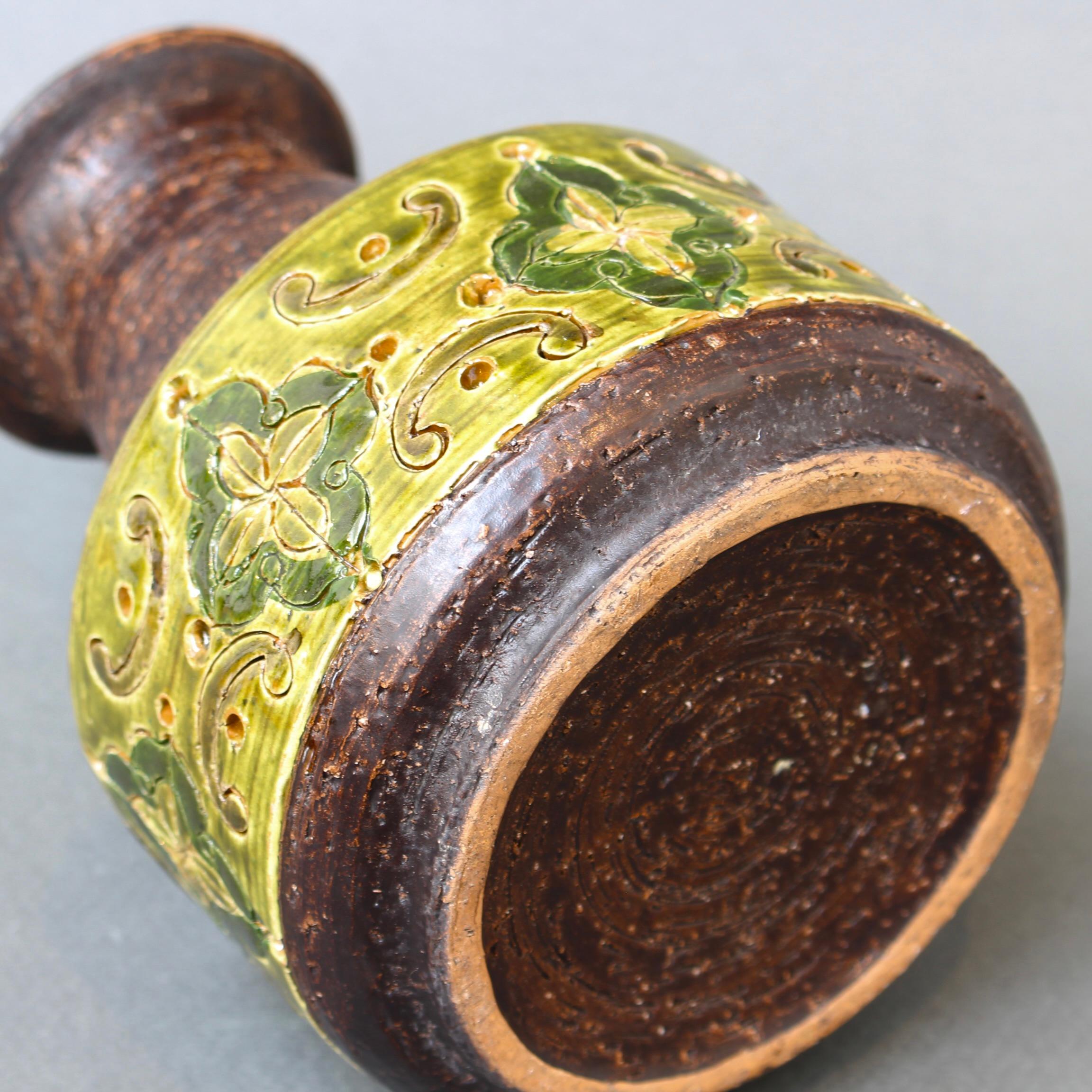 Italienische Keramikvase aus der Mitte des Jahrhunderts von Aldo Londi für Bitossi – „Arabesque“  im Angebot 7