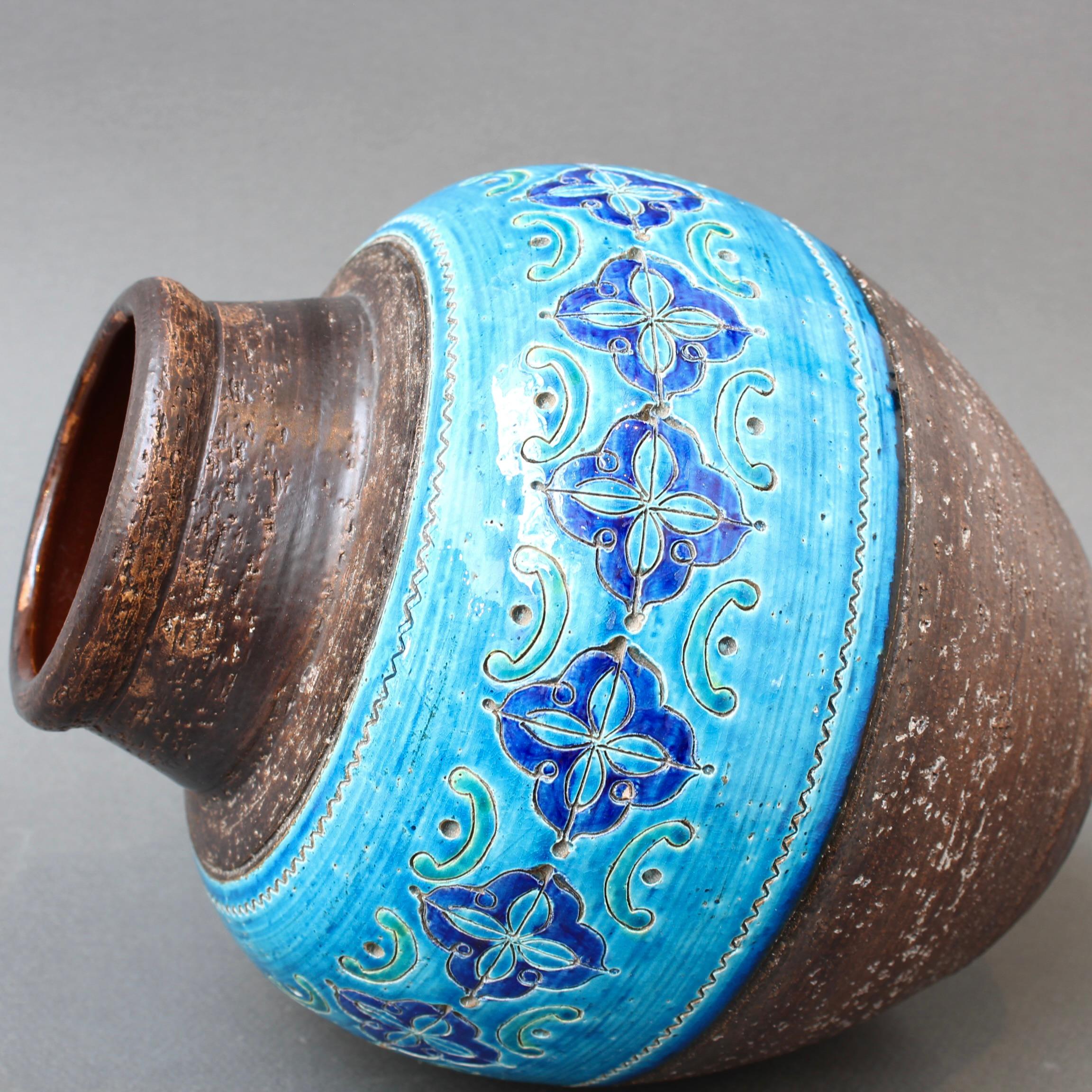 Italienische Keramikvase aus der Mitte des Jahrhunderts von Aldo Londi für Bitossi – „Arabesque“  im Angebot 8