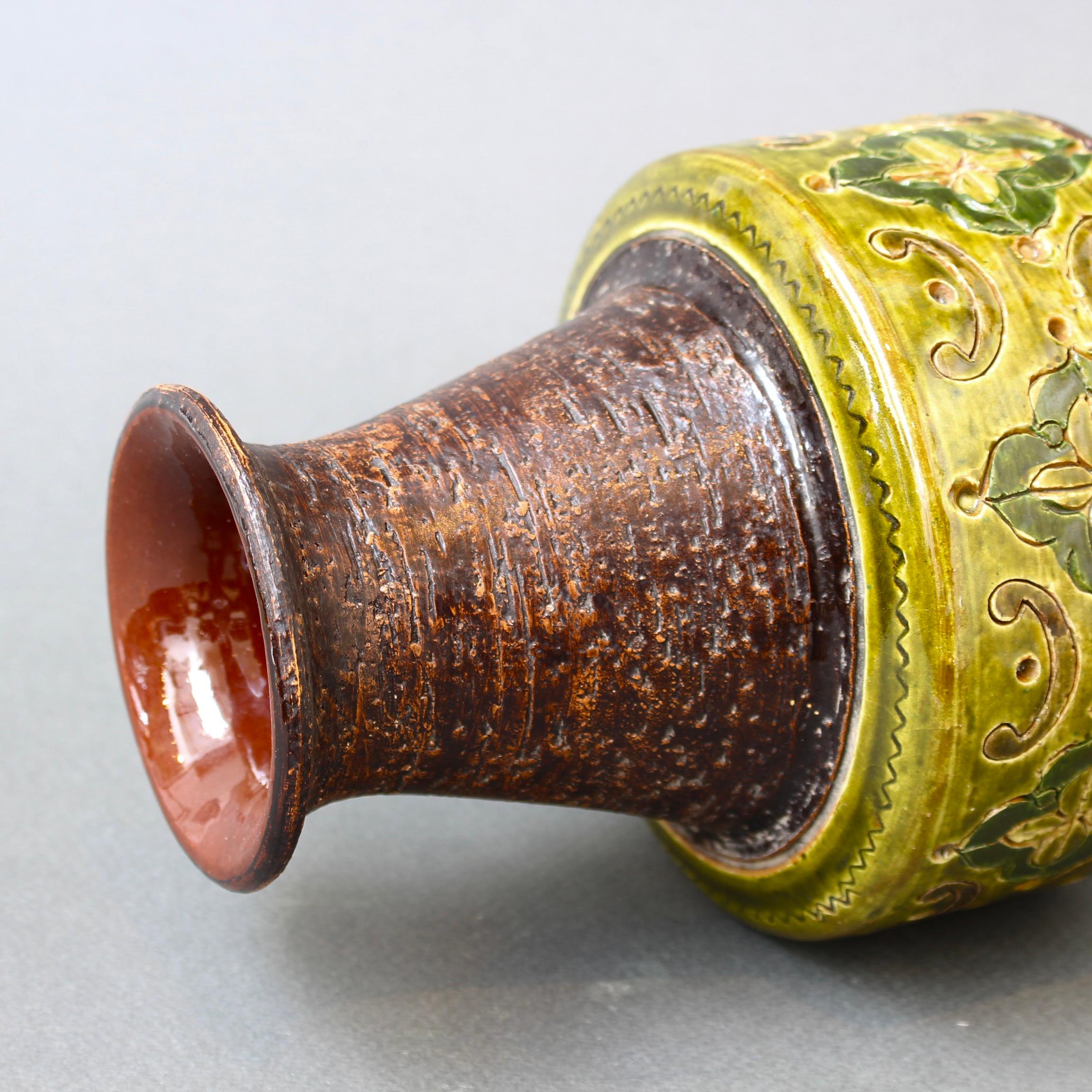 Italienische Keramikvase aus der Mitte des Jahrhunderts von Aldo Londi für Bitossi – „Arabesque“  im Angebot 9