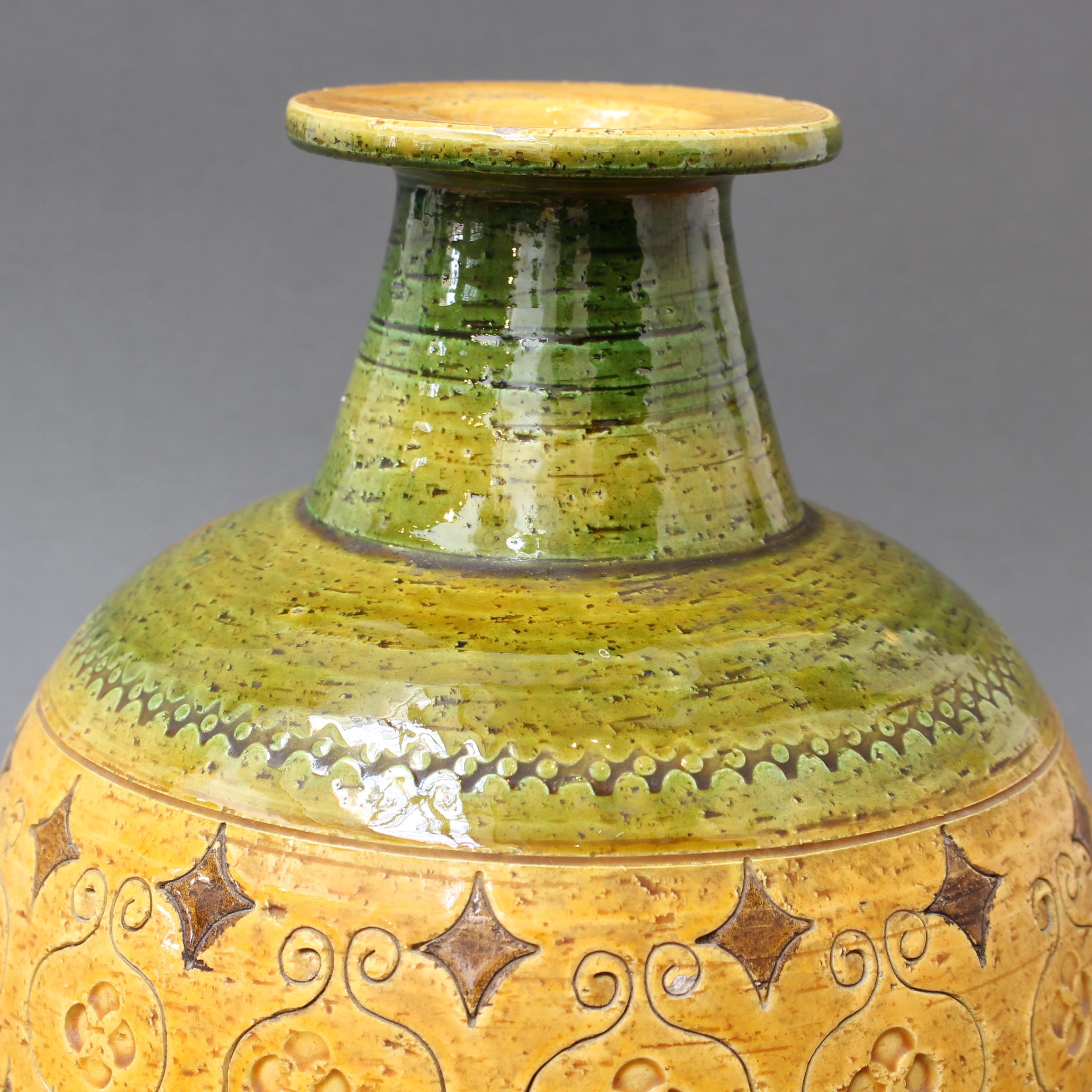 Italienische Keramikvase aus der Mitte des Jahrhunderts von Aldo Londi für Bitossi – „Arabesque“  im Angebot 10