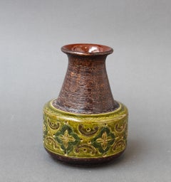Mid-Century Italian Ceramic Vase by Aldo Londi for Bitossi - 'Arabesque'