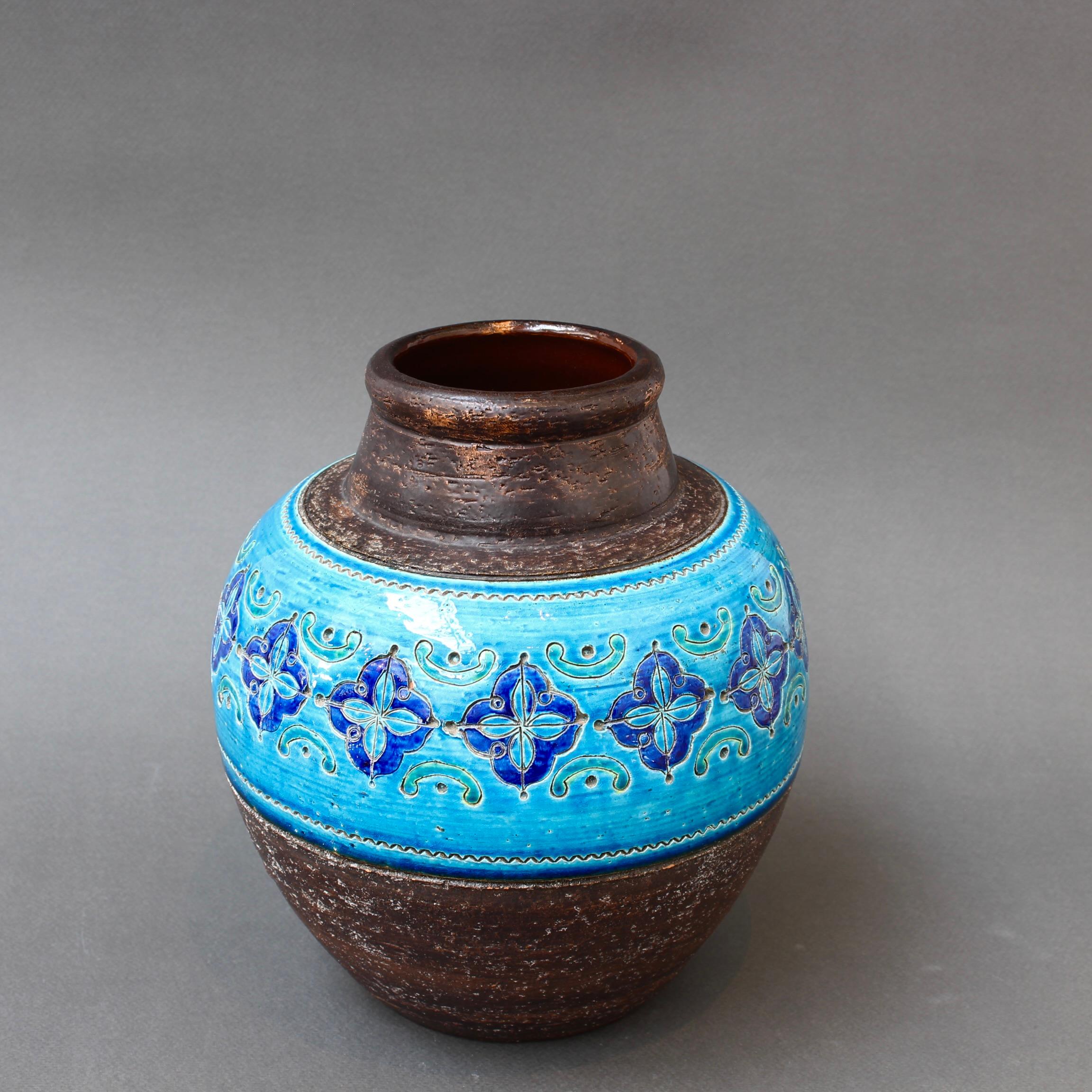 Italienische Keramikvase aus der Mitte des Jahrhunderts von Aldo Londi für Bitossi – „Arabesque“  im Angebot 2