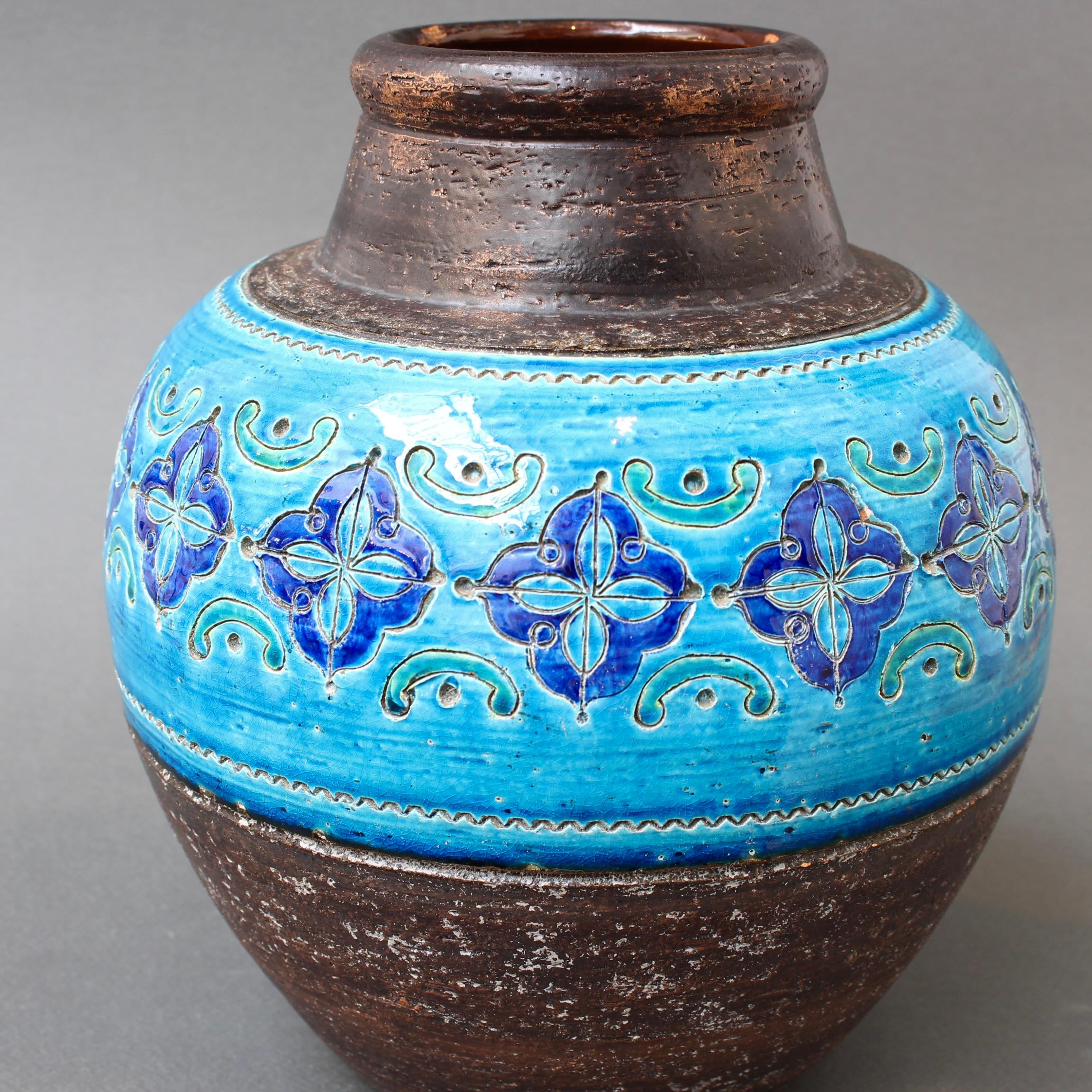 Mid-Century Italian Ceramic Vase by Aldo Londi for Bitossi - 'Arabesque'  For Sale 4