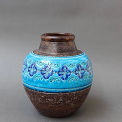 Mid-Century Italian Ceramic Vase by Aldo Londi for Bitossi - 'Arabesque' 