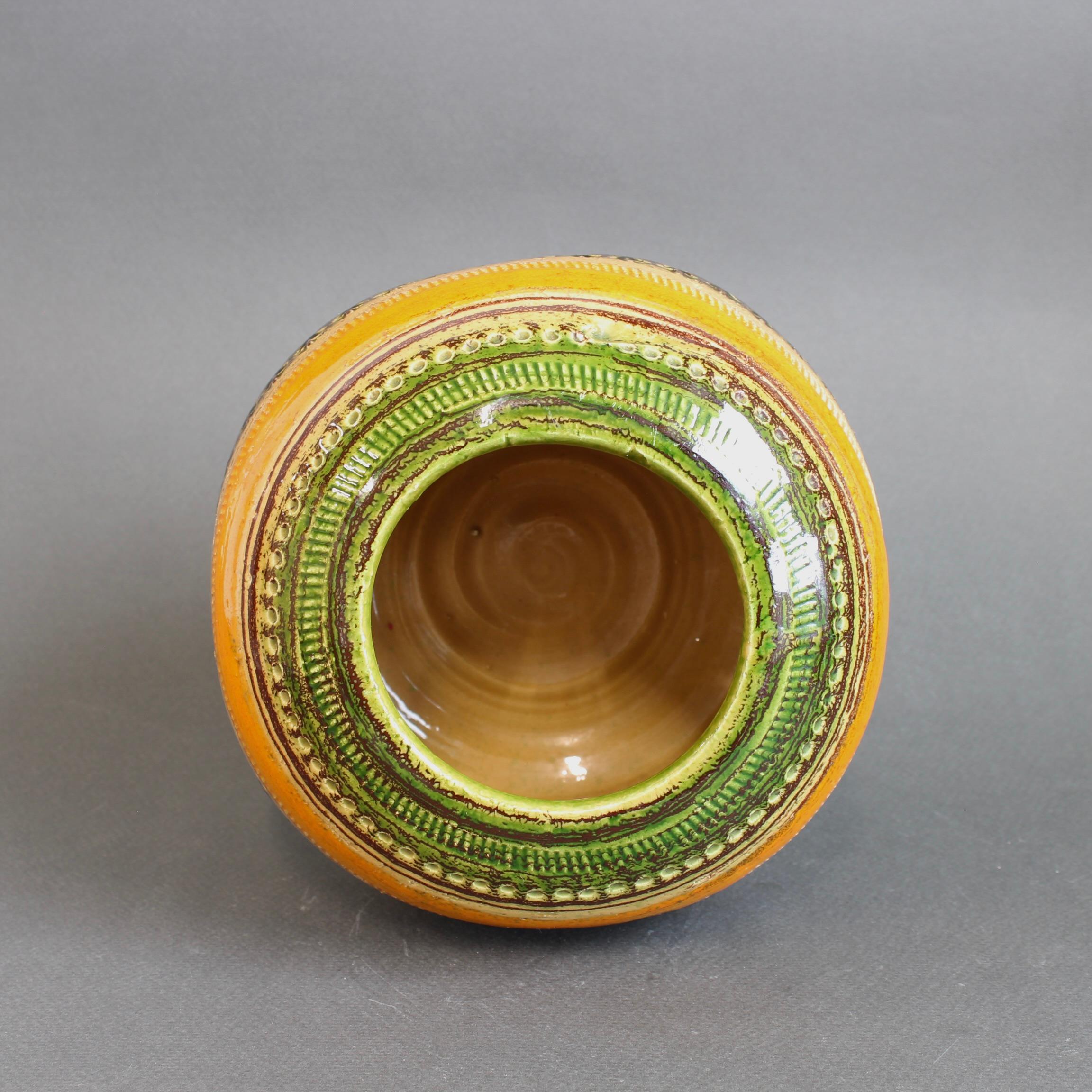Mid-Century Italian Ceramic Vase by Aldo Londi for Bitossi For Sale 6