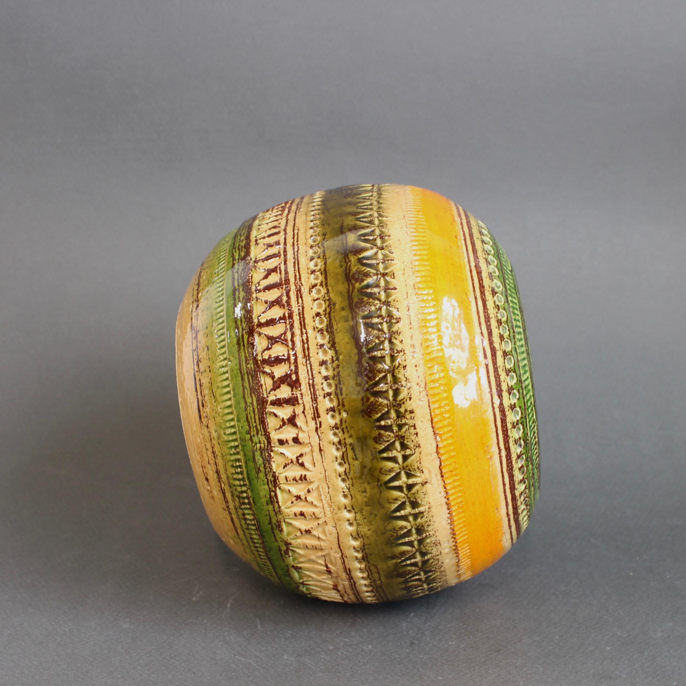 Mid-Century Italian Ceramic Vase by Aldo Londi for Bitossi For Sale 7