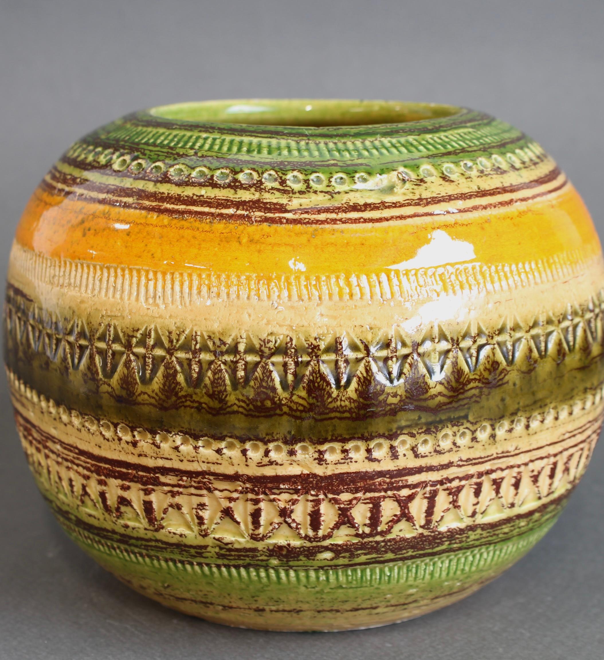 Mid-Century Italian Ceramic Vase by Aldo Londi for Bitossi For Sale 10