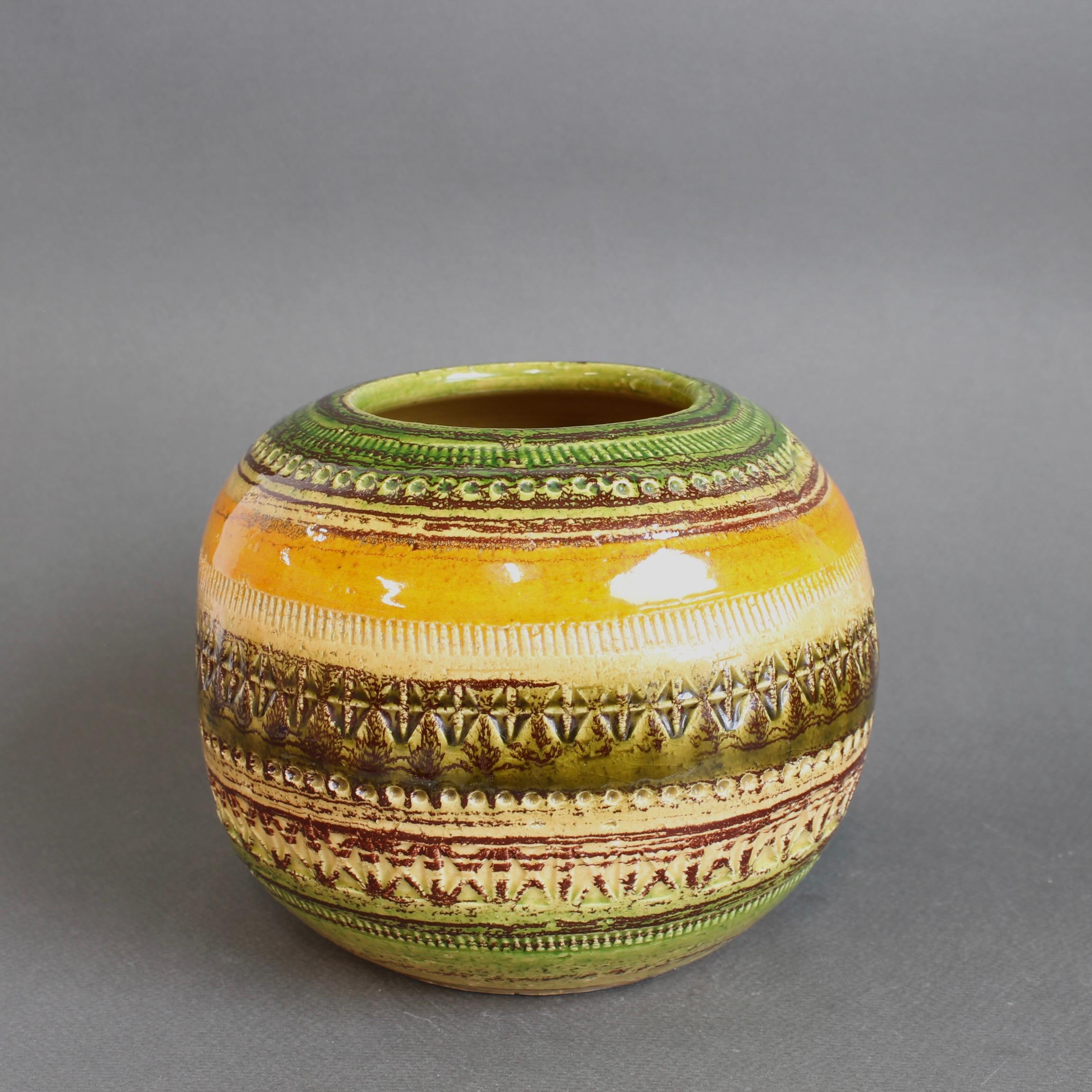 Mid-Century Italian Ceramic Vase by Aldo Londi for Bitossi In Good Condition For Sale In London, GB