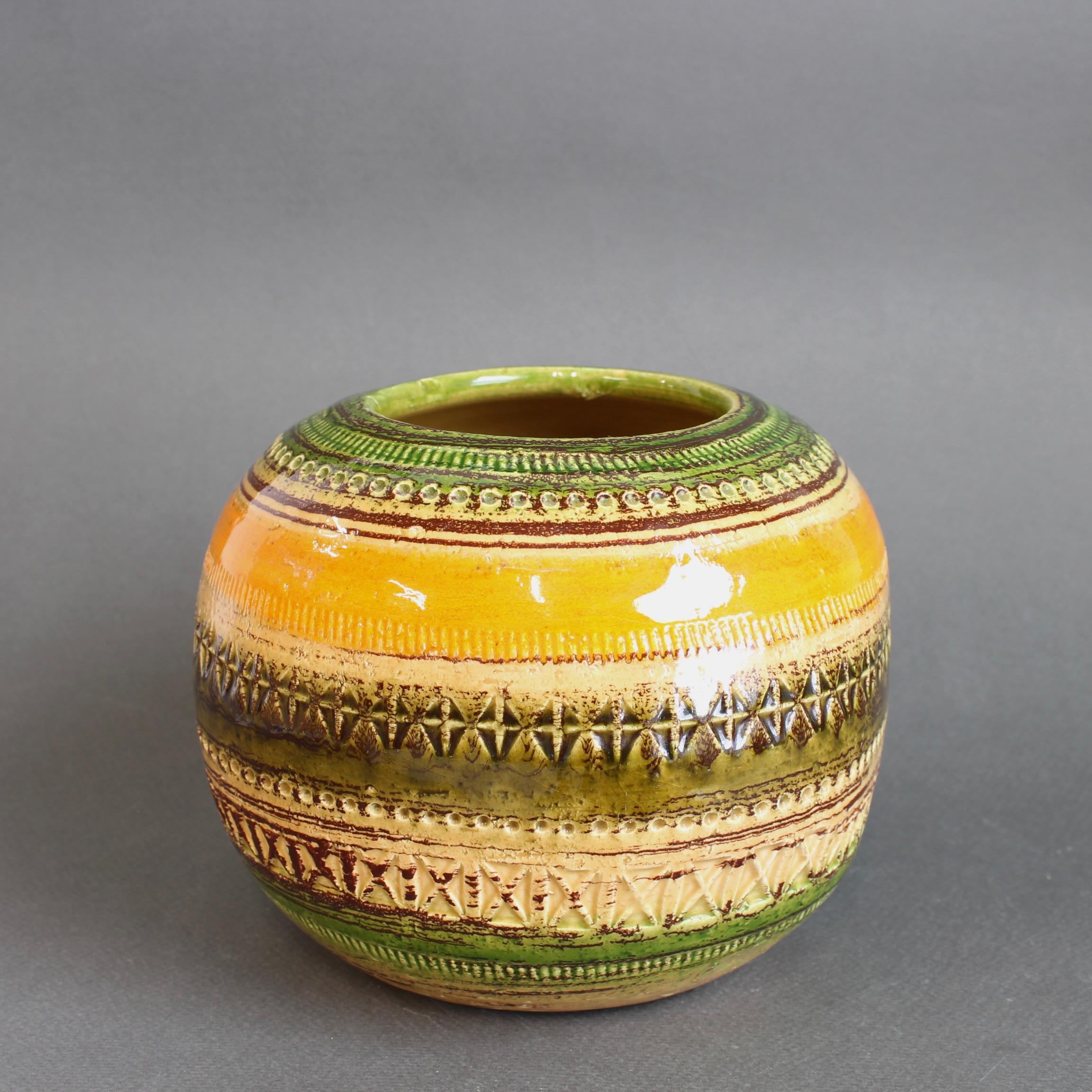 Mid-Century Italian Ceramic Vase by Aldo Londi for Bitossi For Sale 2