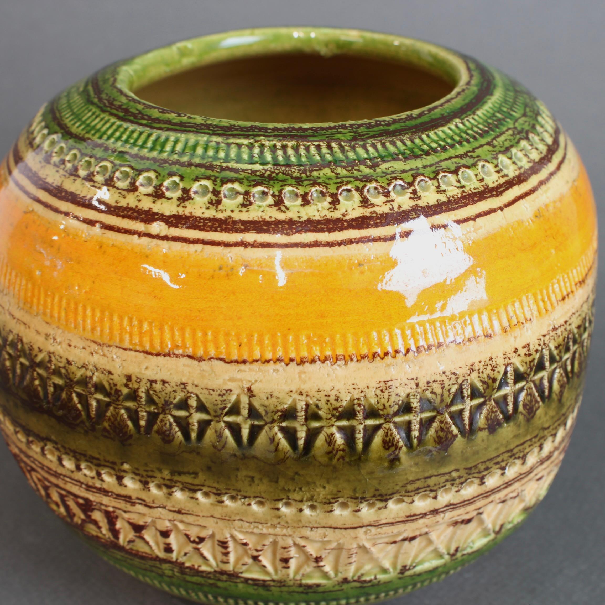 Mid-Century Italian Ceramic Vase by Aldo Londi for Bitossi For Sale 3