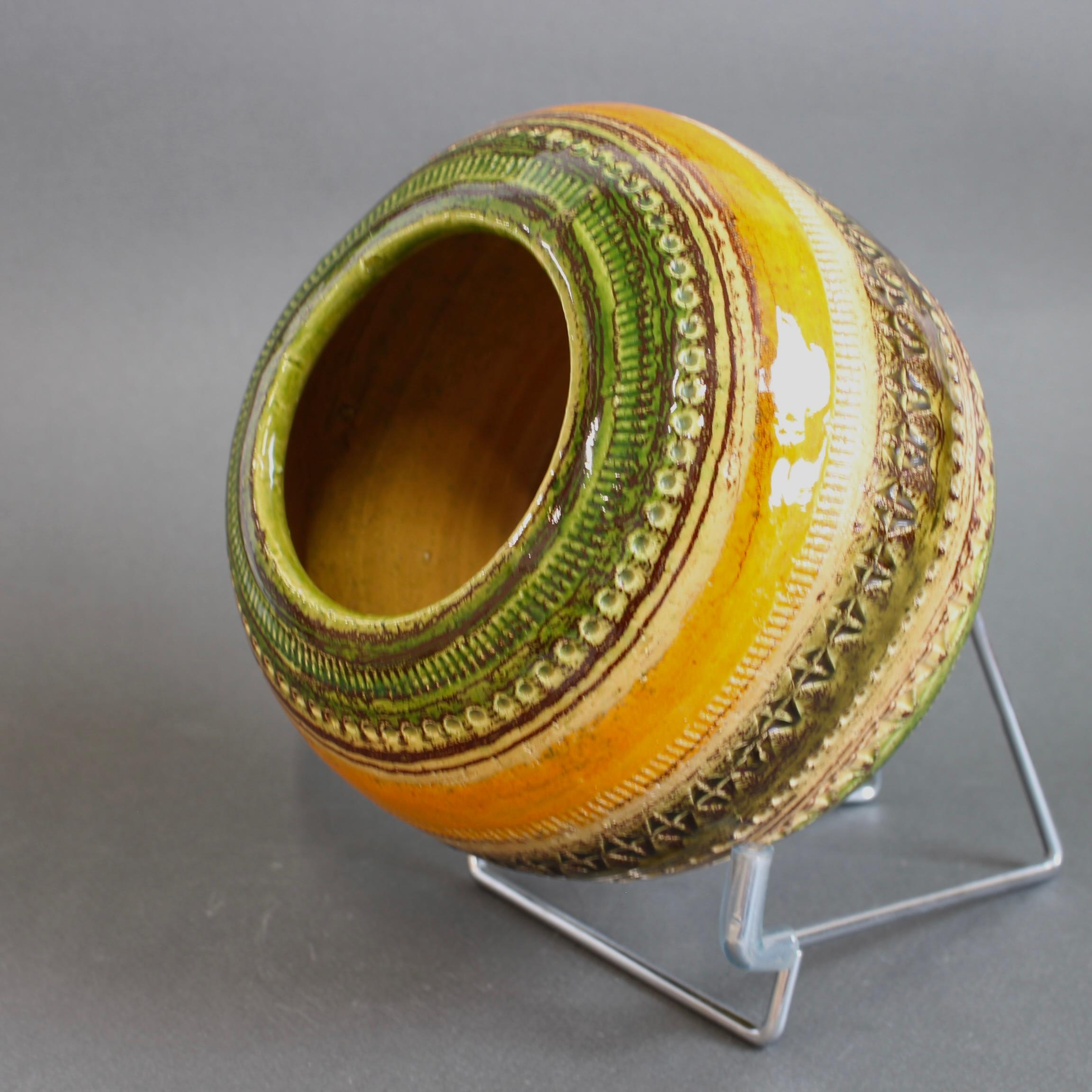 Mid-Century Italian Ceramic Vase by Aldo Londi for Bitossi For Sale 4