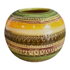 Mid-Century Italian Ceramic Vase by Aldo Londi for Bitossi