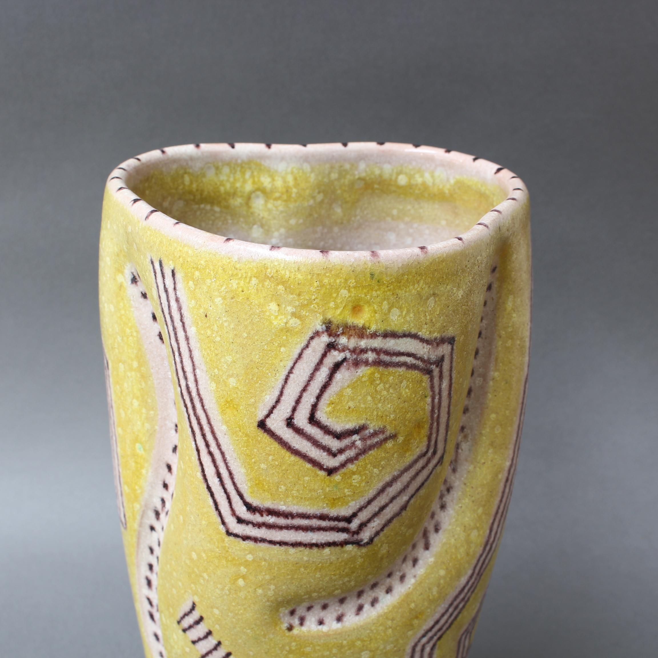 Midcentury Italian Ceramic Vase by Guido Gambone, circa 1950s 5