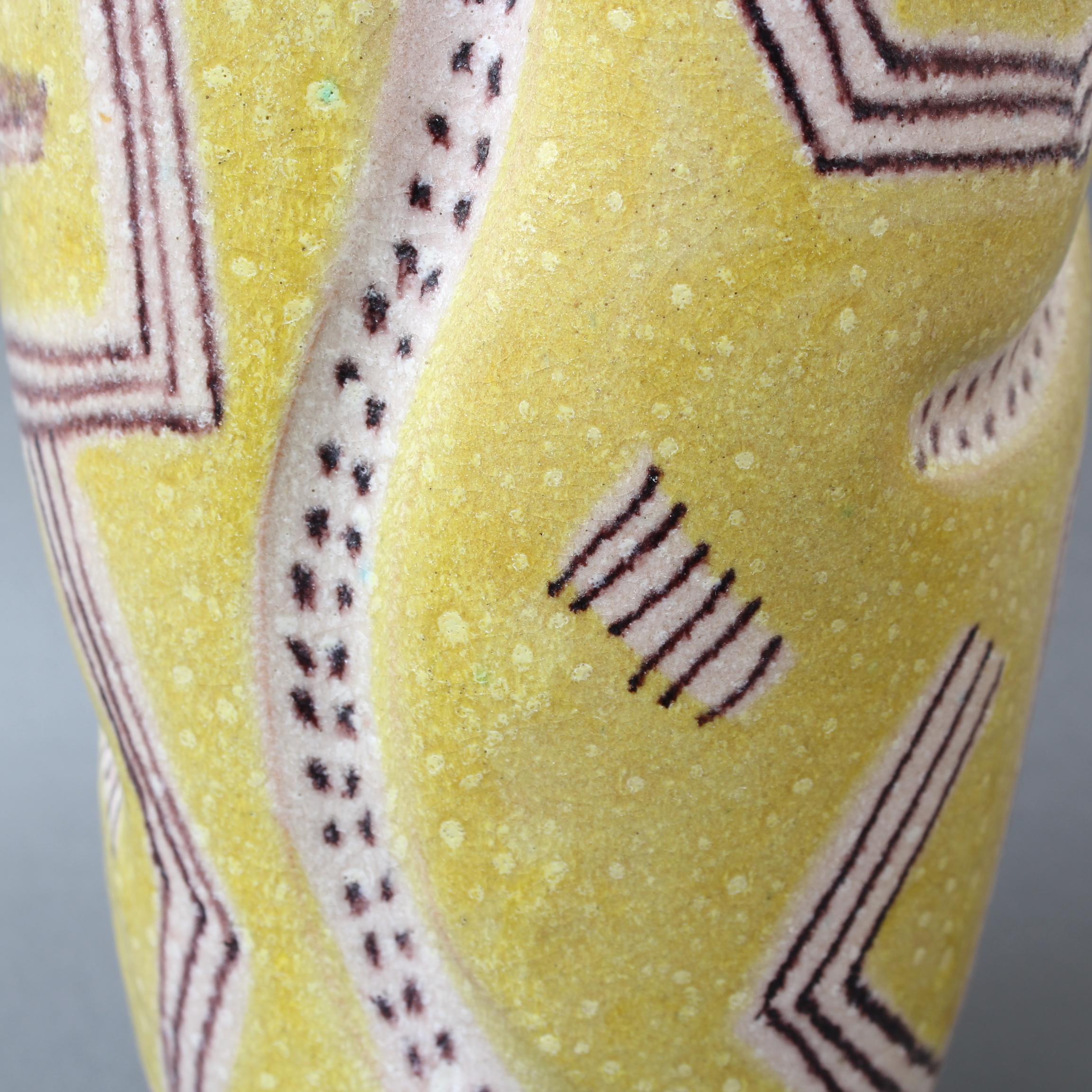 Midcentury Italian Ceramic Vase by Guido Gambone, circa 1950s 9