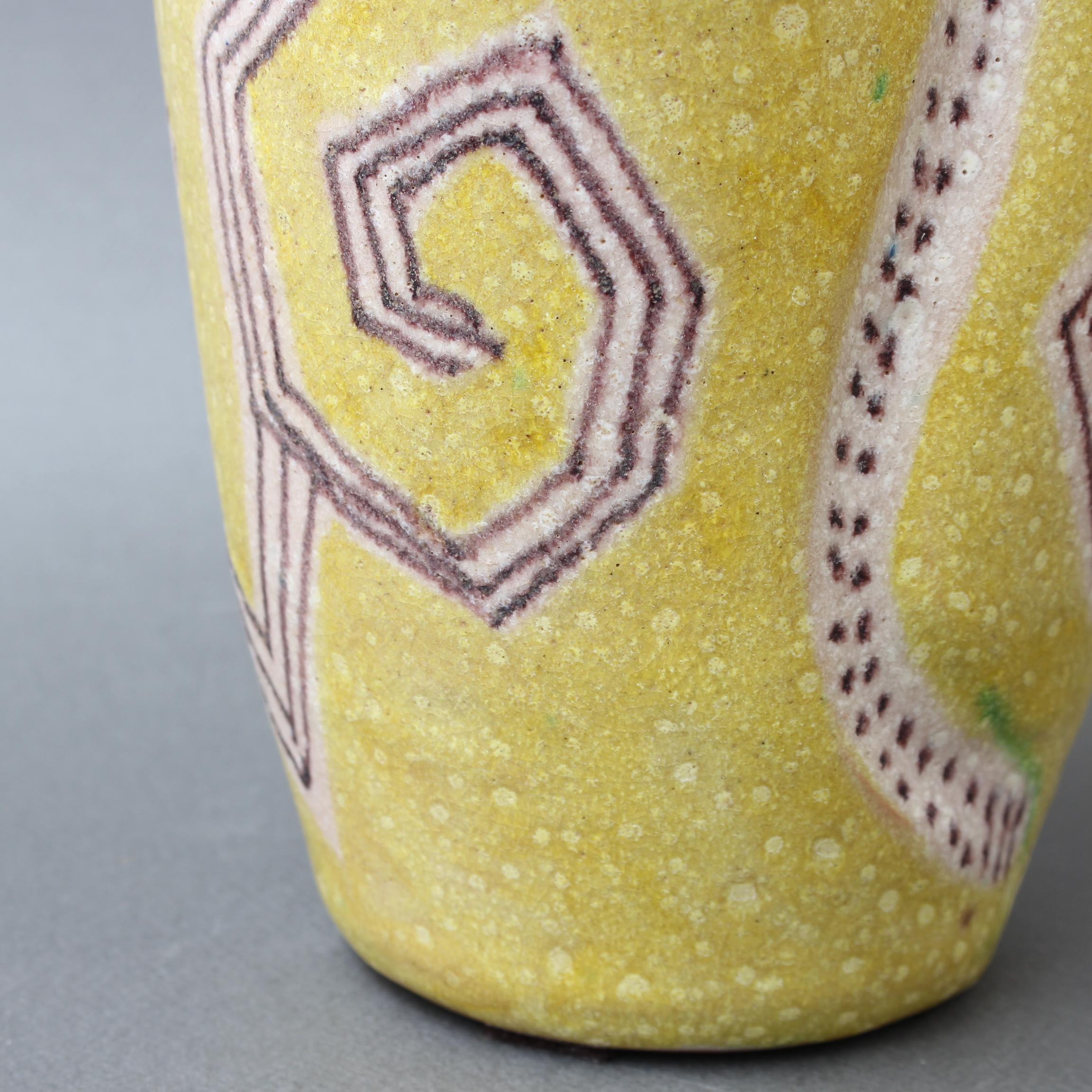 Midcentury Italian Ceramic Vase by Guido Gambone, circa 1950s 12