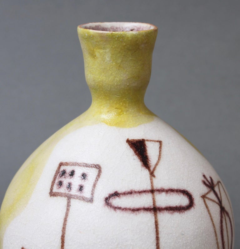 Midcentury Italian Ceramic Vase by Guido Gambone, 'circa 1950s' For Sale 1