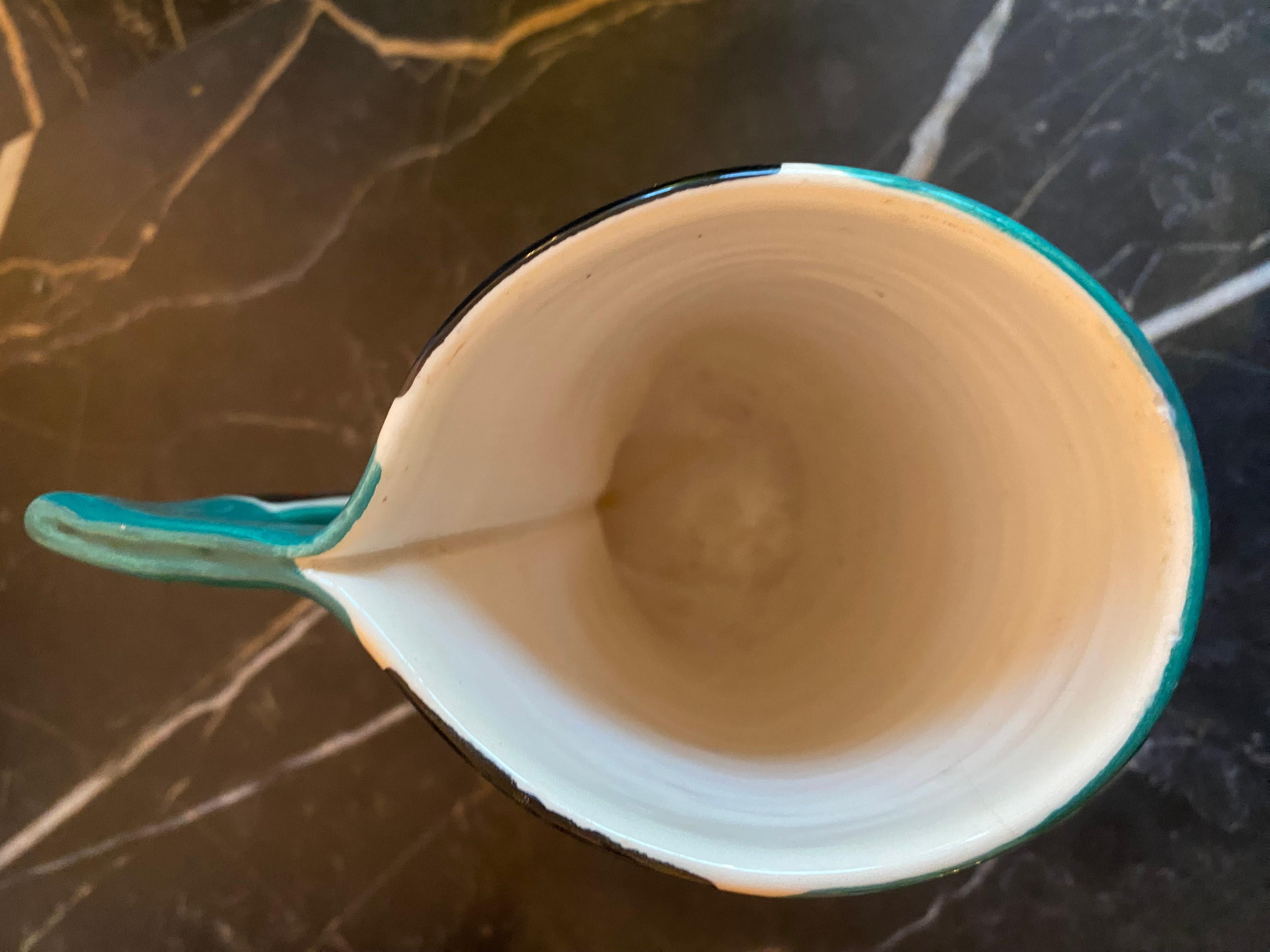 Jarrón o taza de cerámica italiana de mediados de siglo mediados del siglo XX en venta