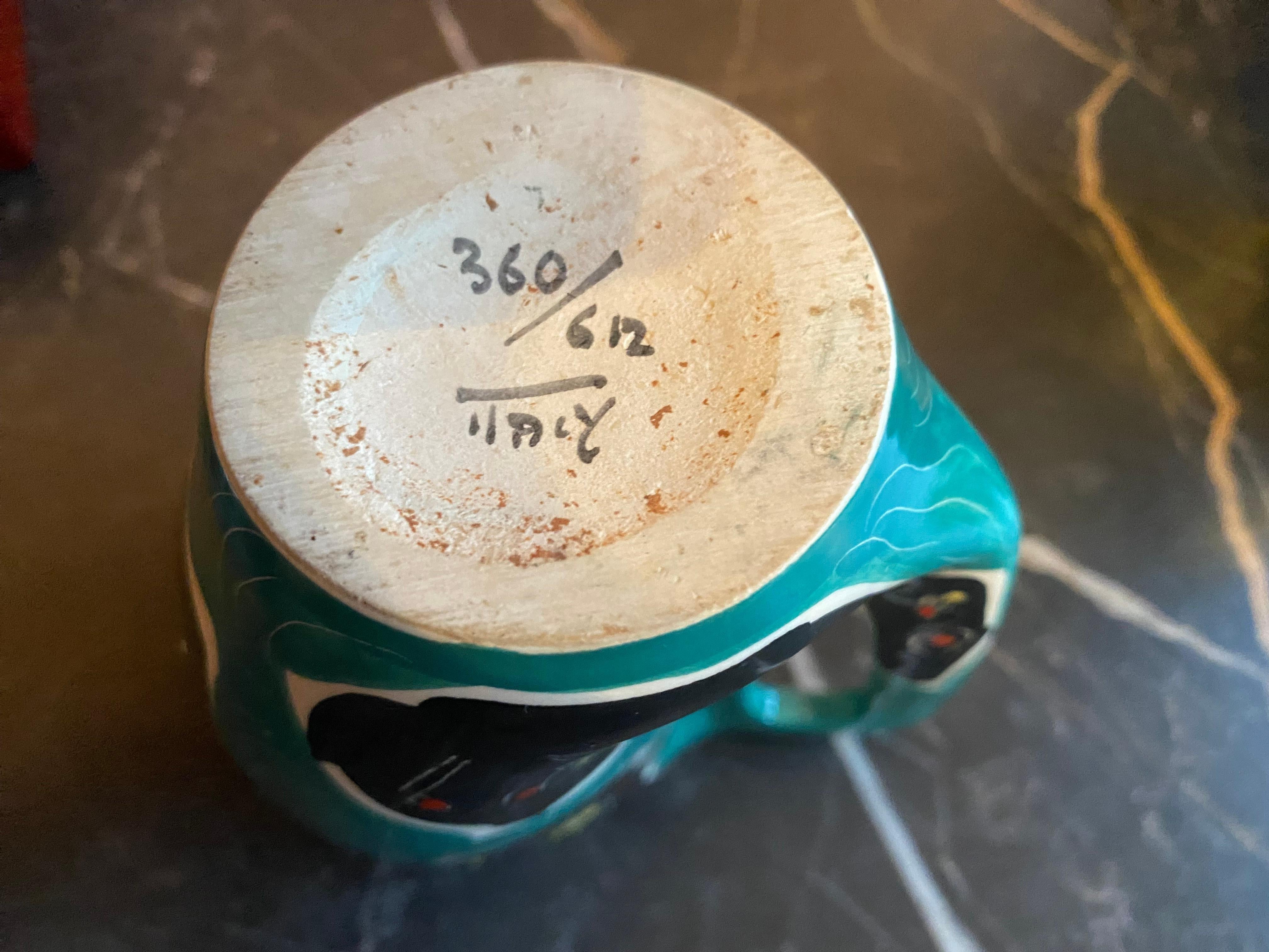 Jarrón o taza de cerámica italiana de mediados de siglo Cerámico en venta