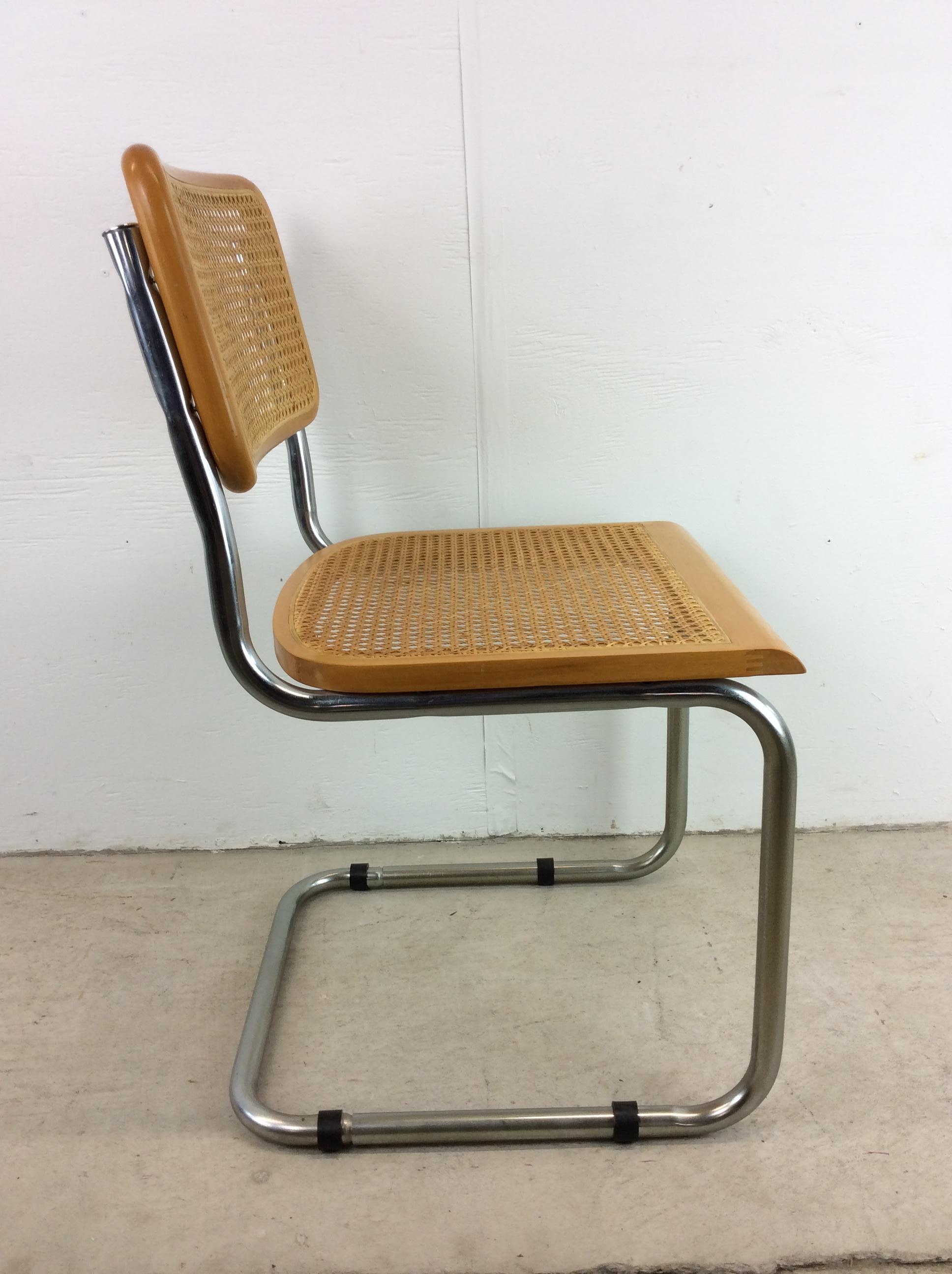 Mid Century Italian Cesca Chair with Cantilever Base For Sale 5
