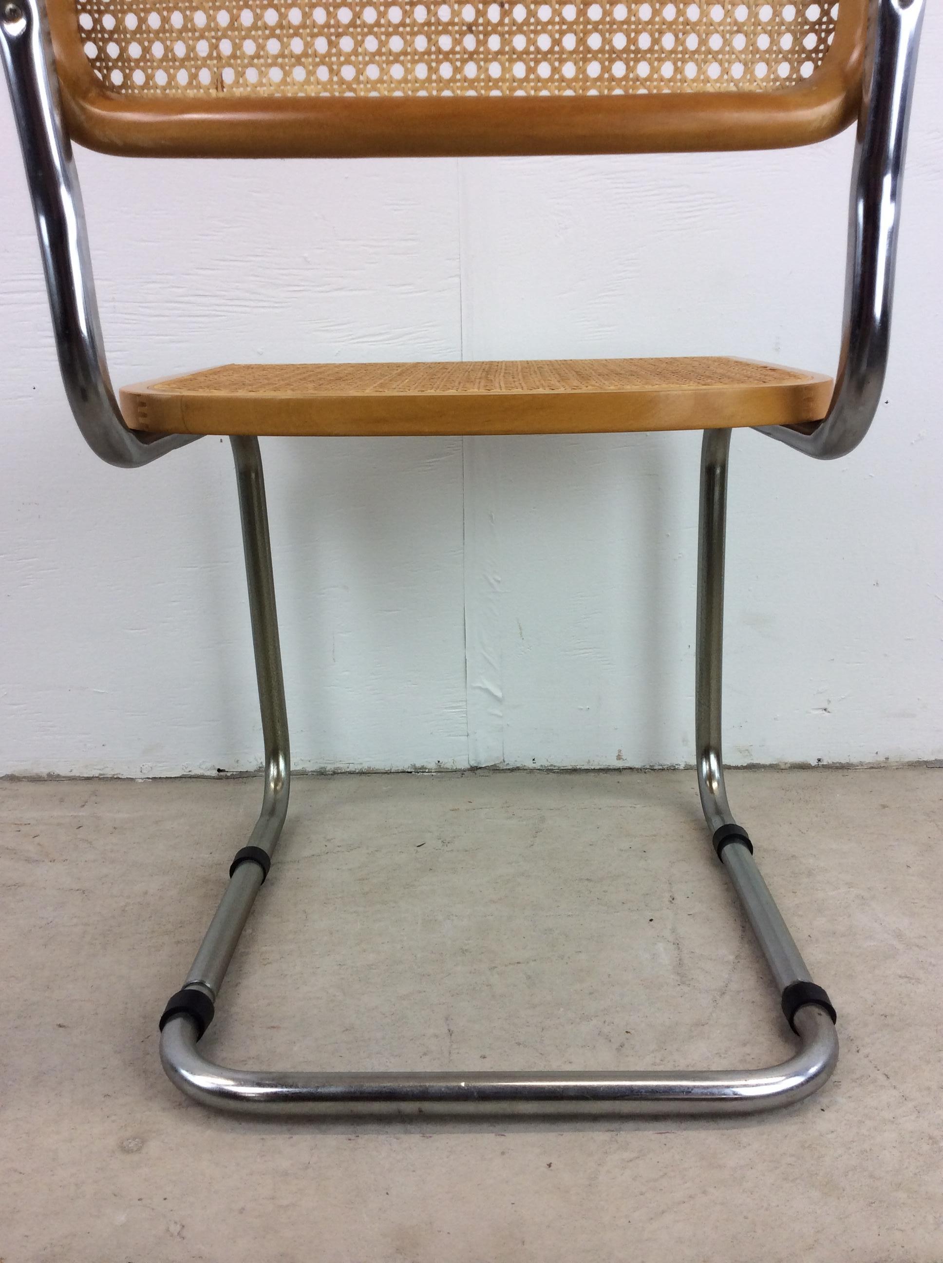 Mid Century Italian Cesca Chair with Cantilever Base For Sale 12