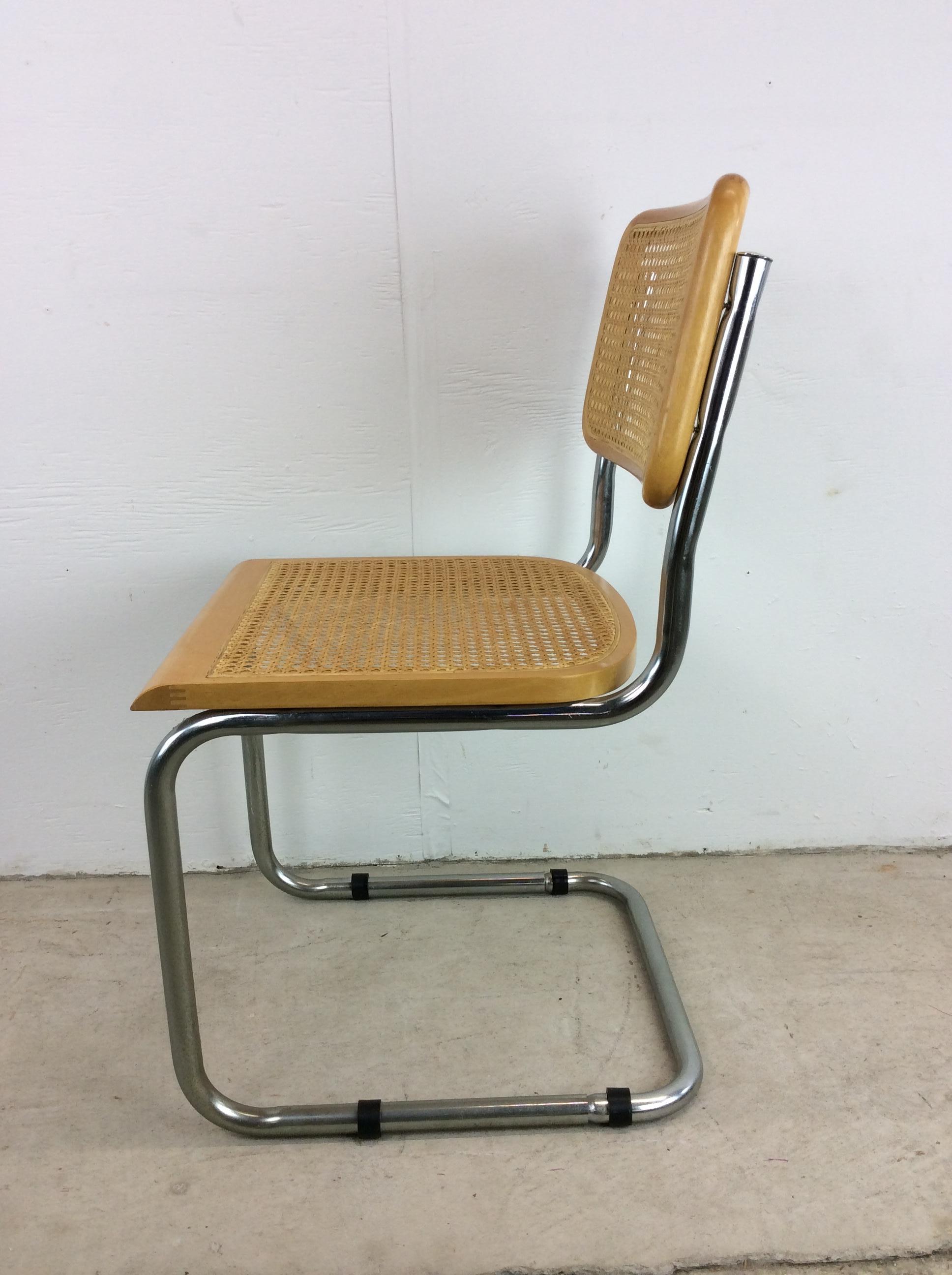 Mid Century Italian Cesca Chair with Cantilever Base For Sale 13