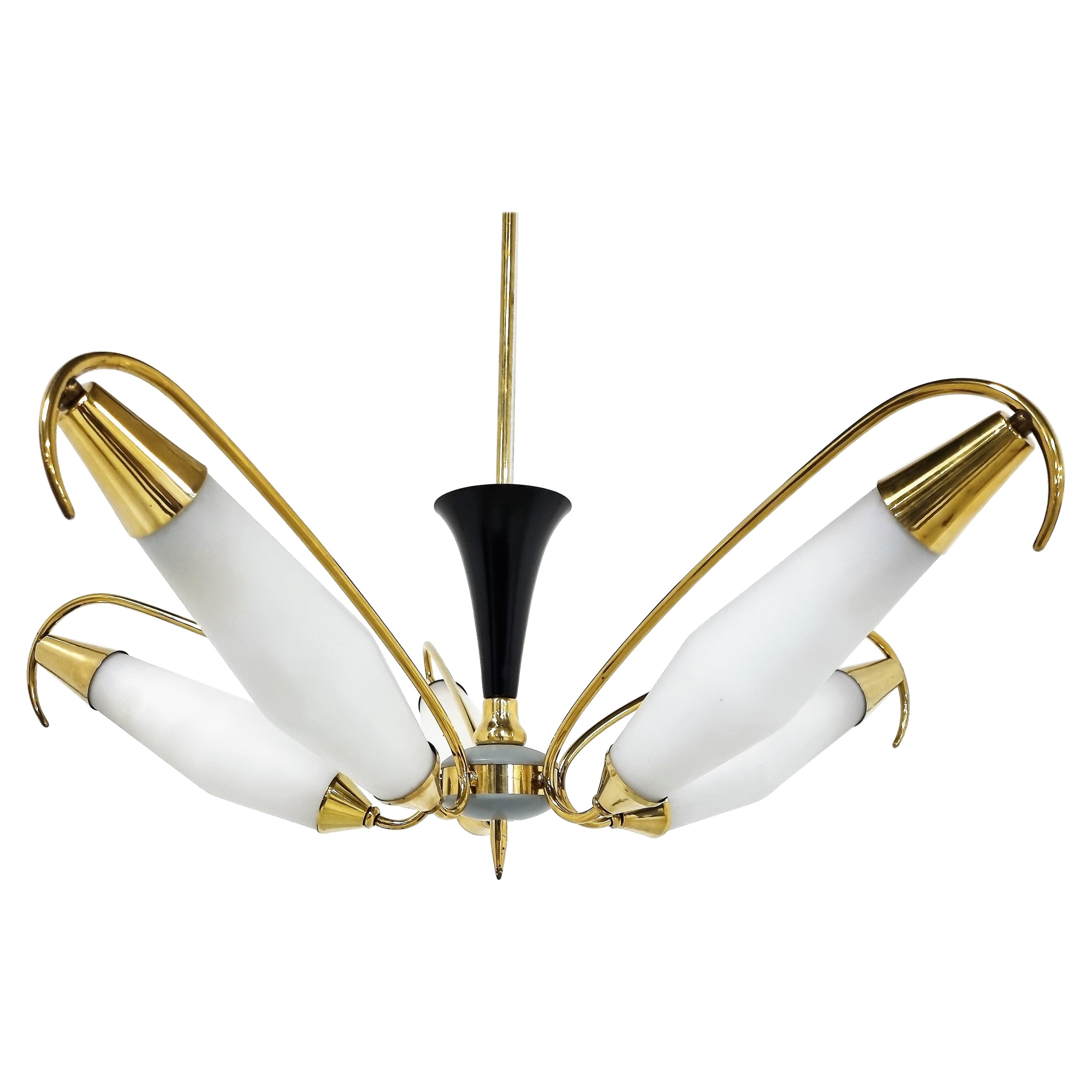 Mid Century Italian Chandelier, 1960s