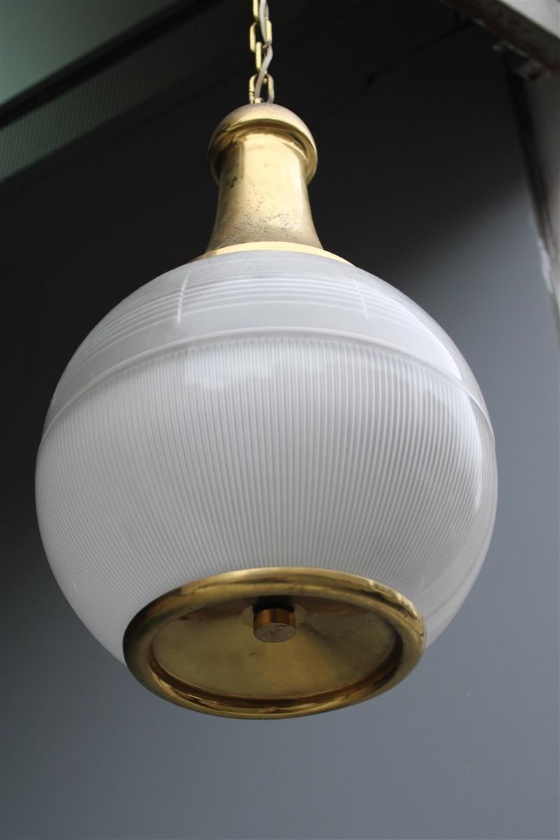 Mid century Italian chandelier Azucena Luigi Caccia Dominioni style 1950s brass 

Measure: cm.45 only light.