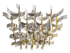 Araña italiana de mediados de siglo de Gaetano Sciolari, hacia 1970