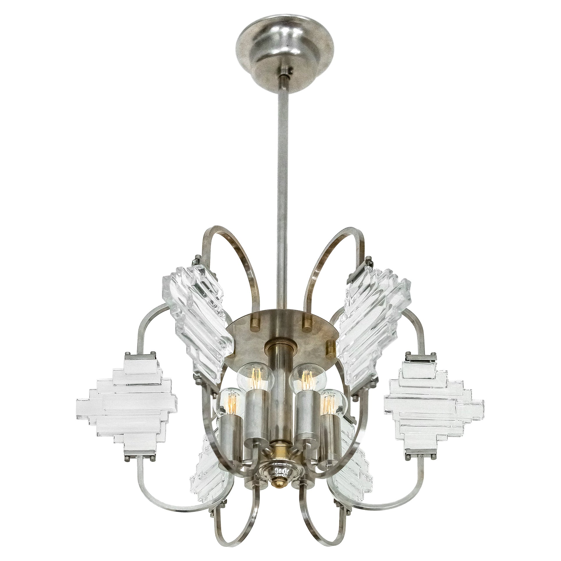 Lampadario italiano di metà secolo di Sciolari, circa 1970