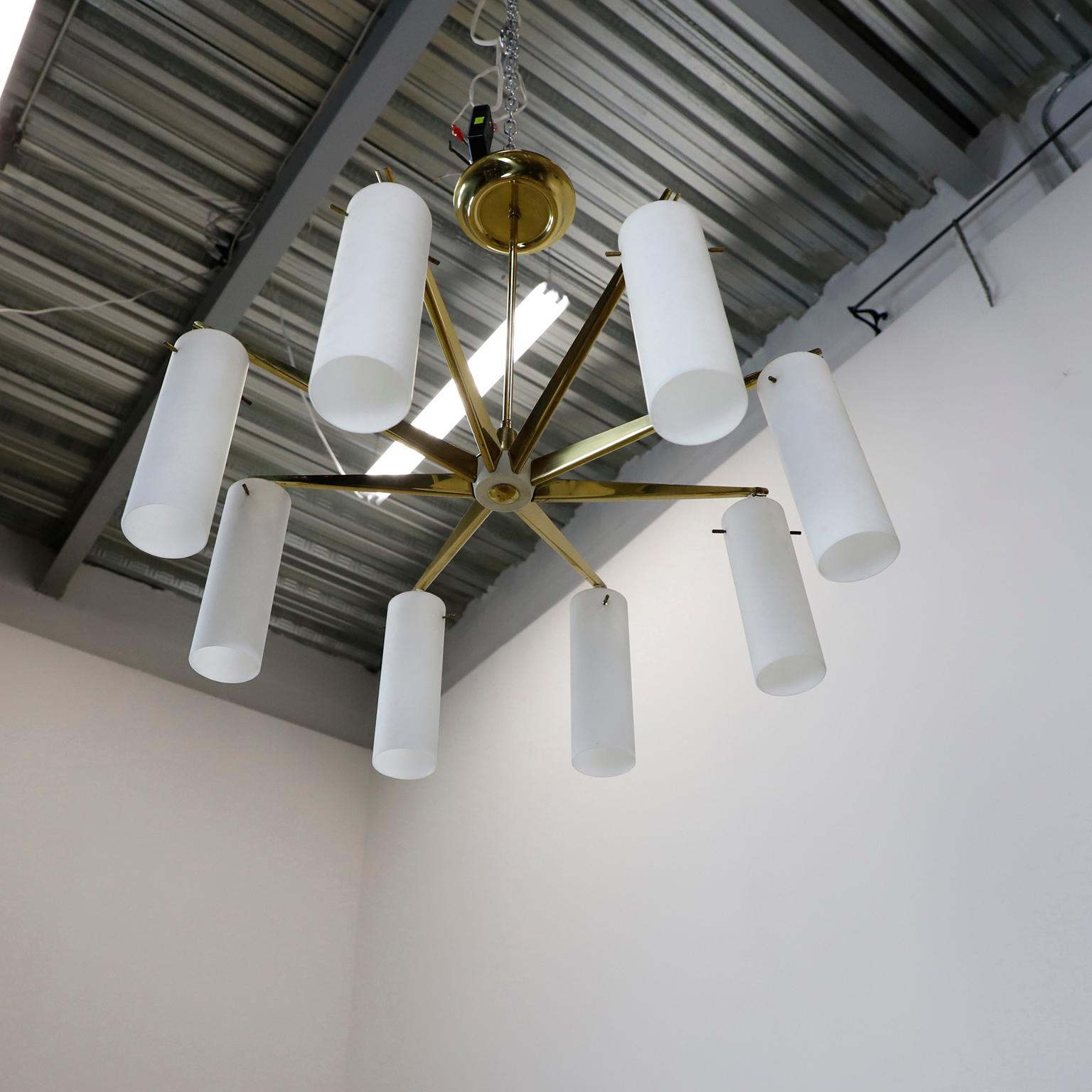 Mid-Century moderno Lampadario italiano di metà secolo in vendita