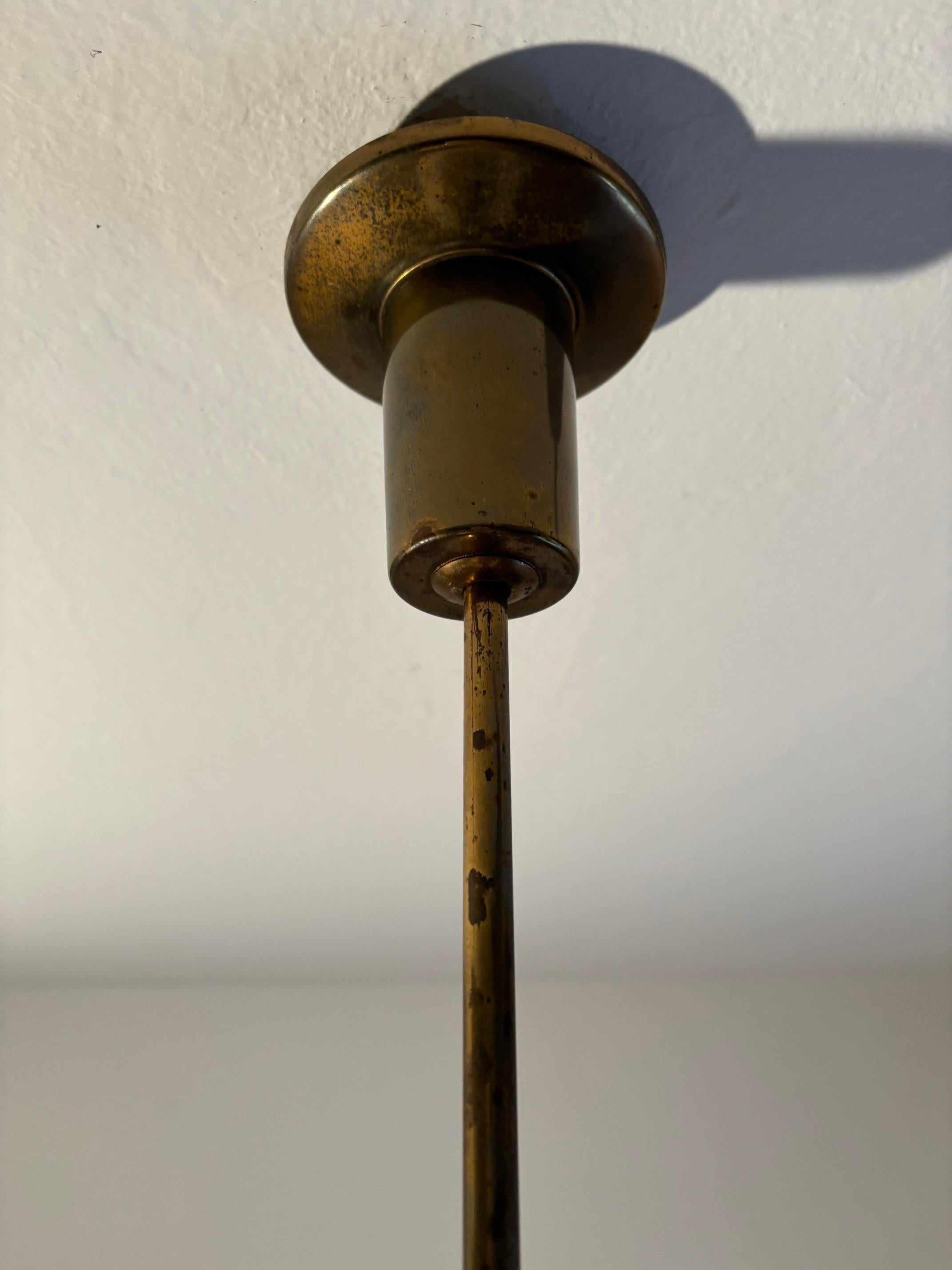 Mid-20th Century Mid-Century Italian Chandelier in the Style of Stilnovo, 1950s For Sale