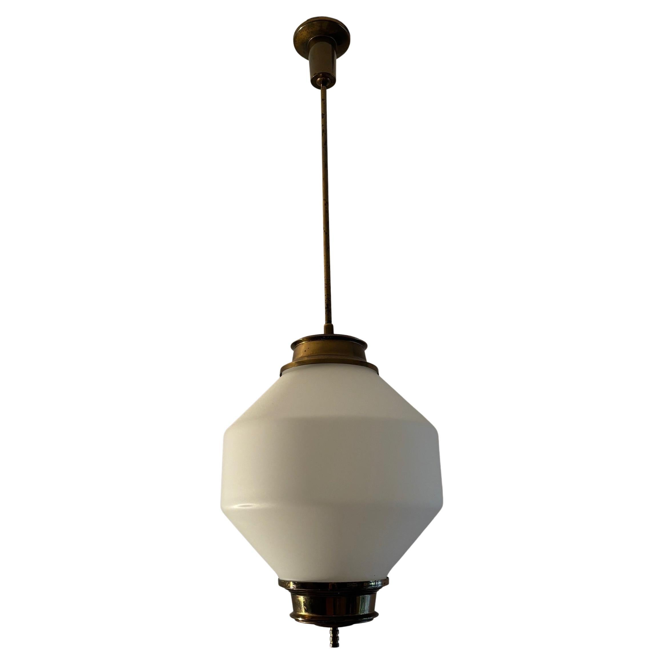 Mid-Century Italian Chandelier in the Style of Stilnovo, 1950s