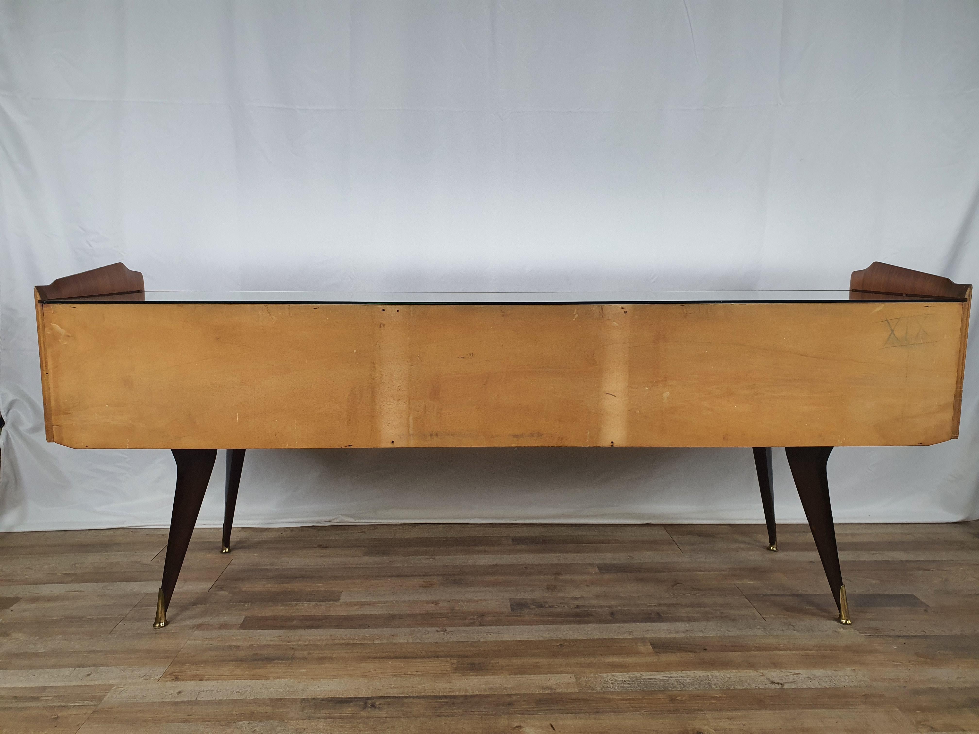 Mid-Century Italian Chest of Drawers with Mirror Plane For Sale 14