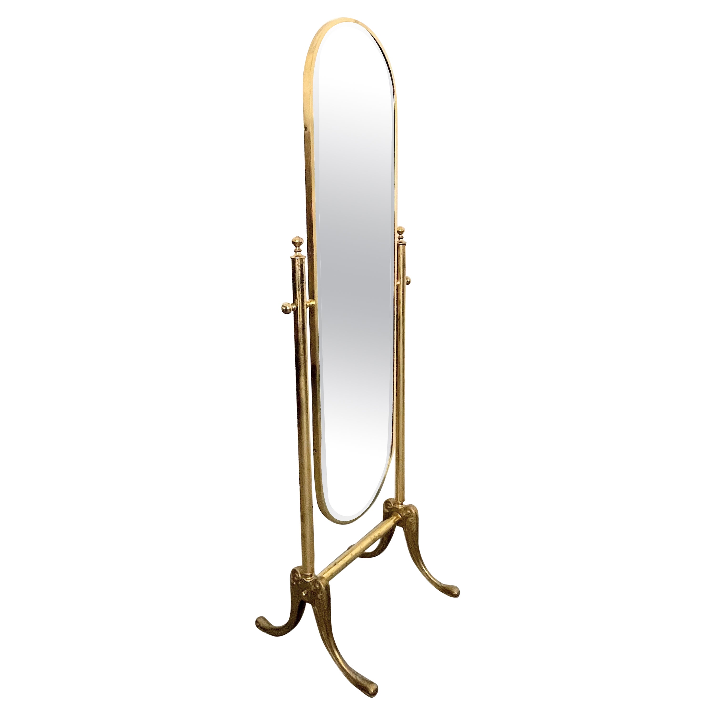 Mid Century Italian Cheval Mirror