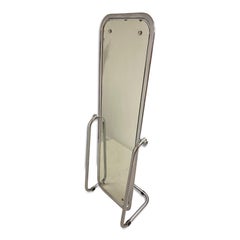 Mid Century Italian Chrome Cheval Mirror
