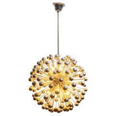 Lustre Spoutnik chromé italien du milieu du siècle dernier, années 1960